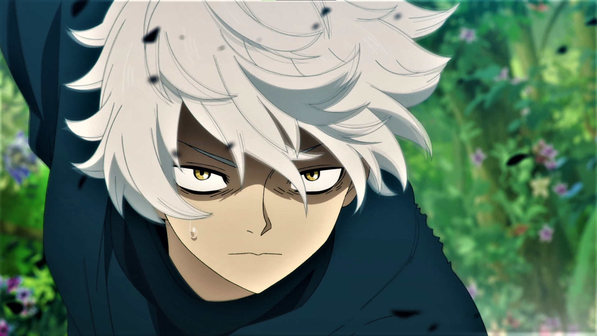 Hell's Paradise: Jigokuraku, gabimaru, nature, white hair, yellow eyes