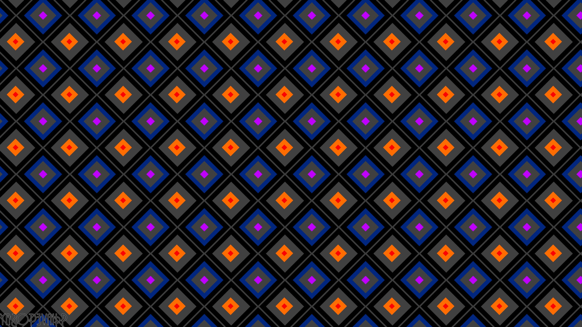 pattern diamonds abstract, backgrounds, full frame, multi colored