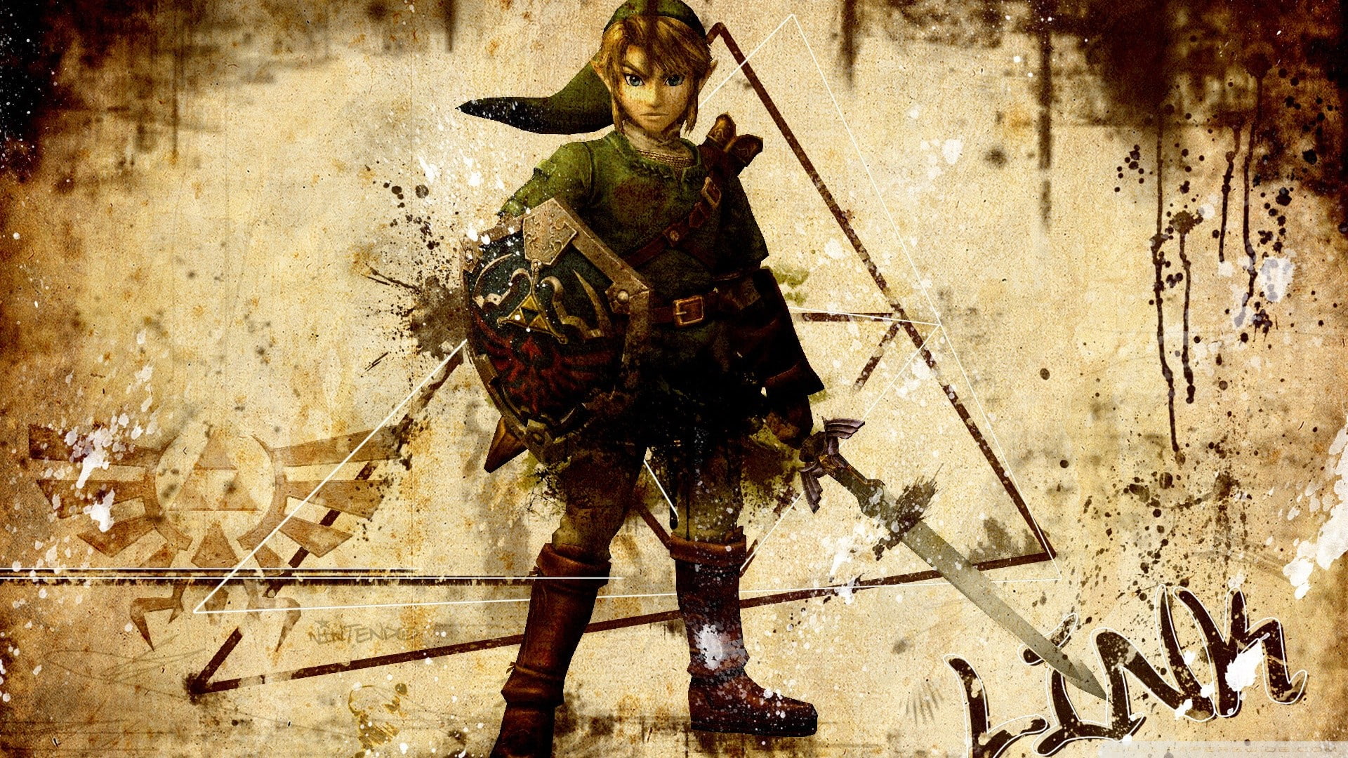 The Legend of Zelda, Link, Triforce, Master Sword, video games