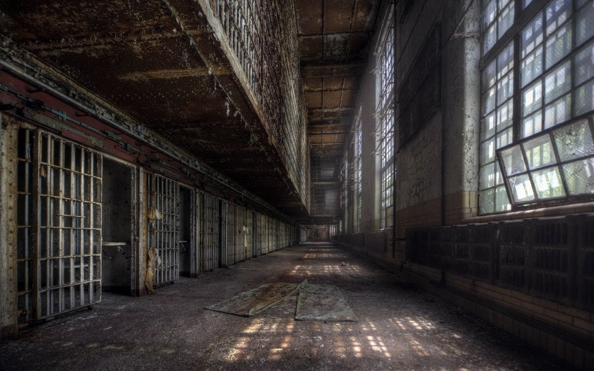 Man Made, Prison, Abandoned, Creepy, Jail, architecture, building