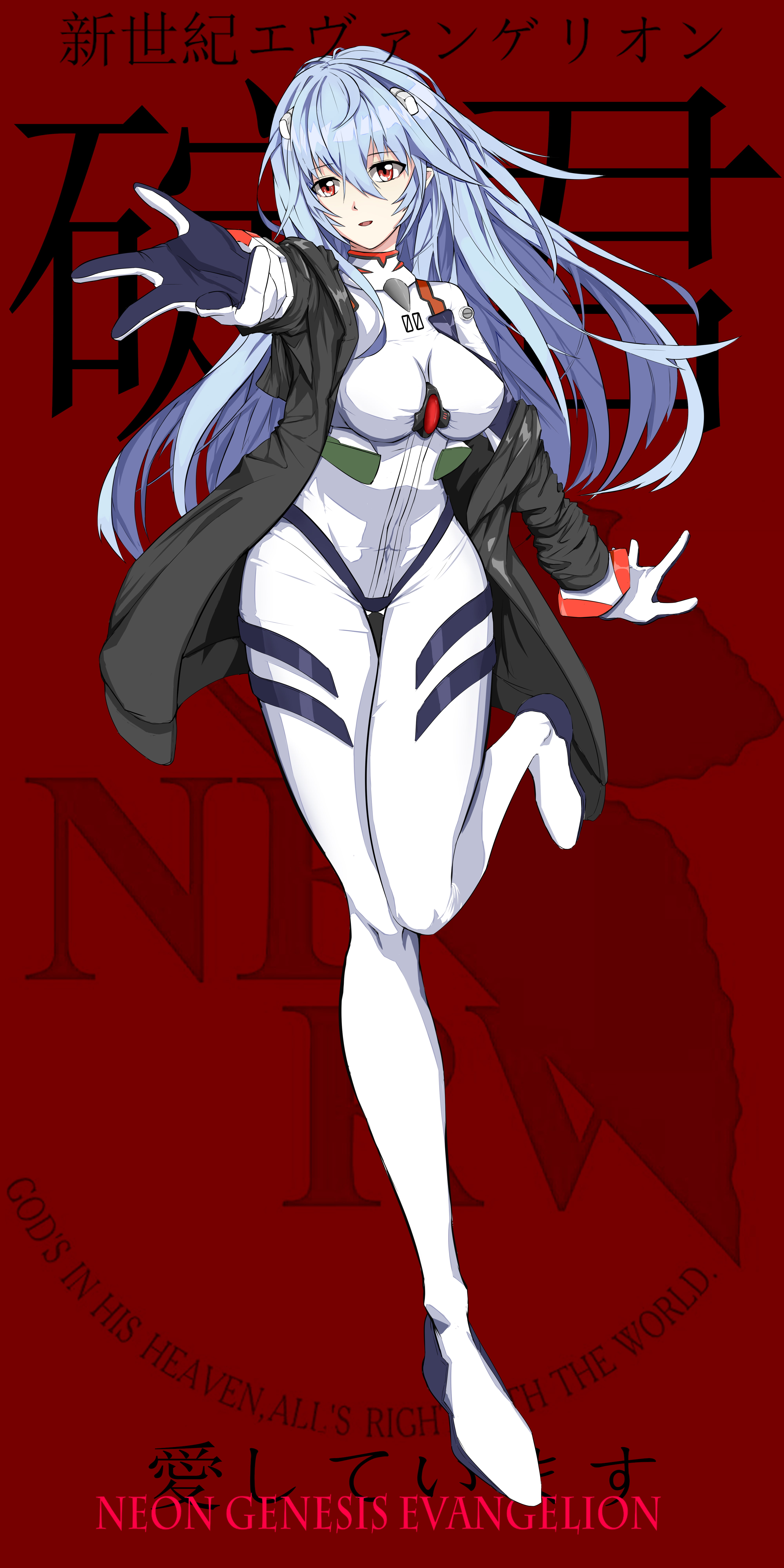 anime, anime girls, Neon Genesis Evangelion, Ayanami Rei, long hair