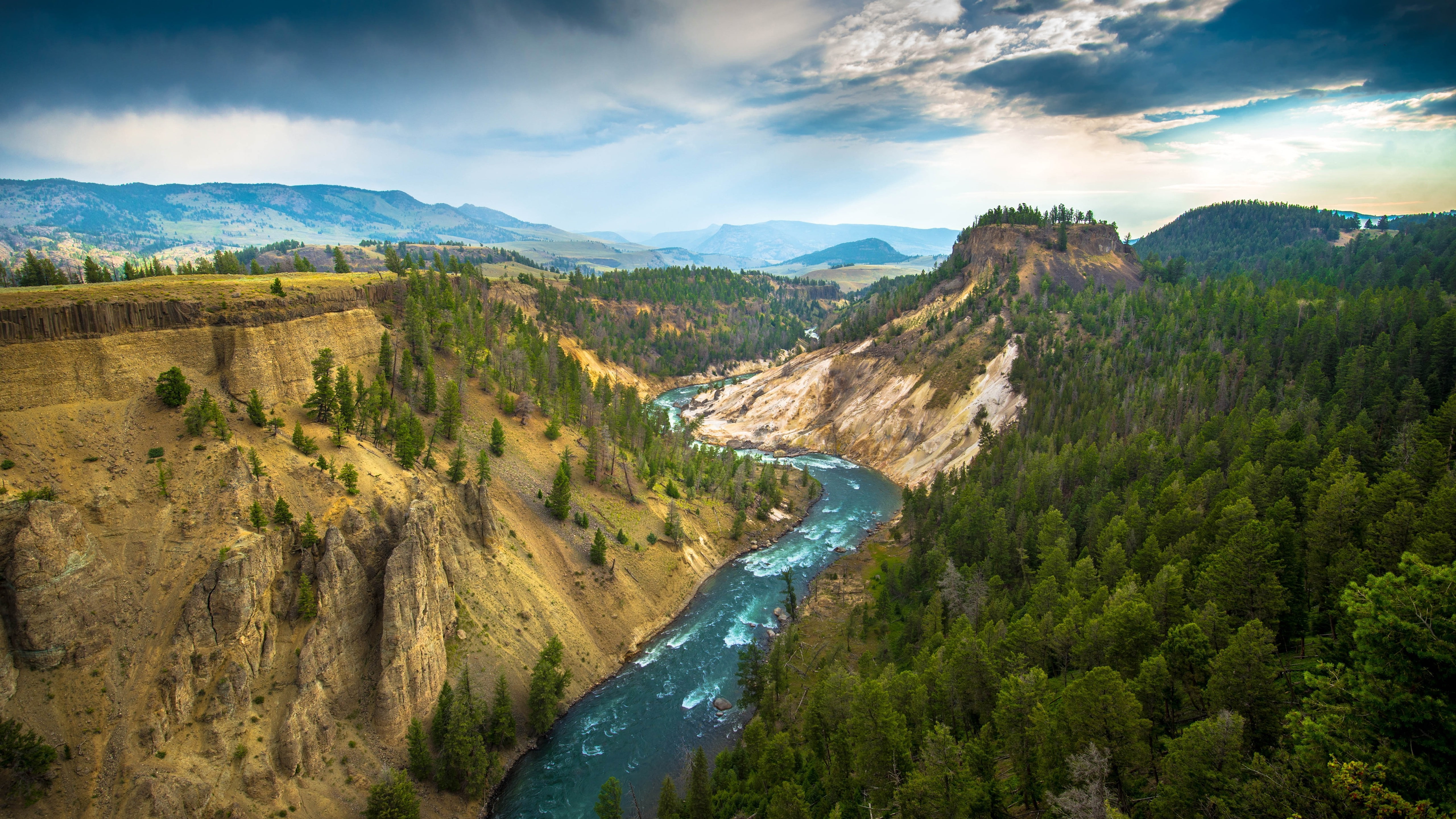 landscape, river, Yellowstone National Park, scenics - nature