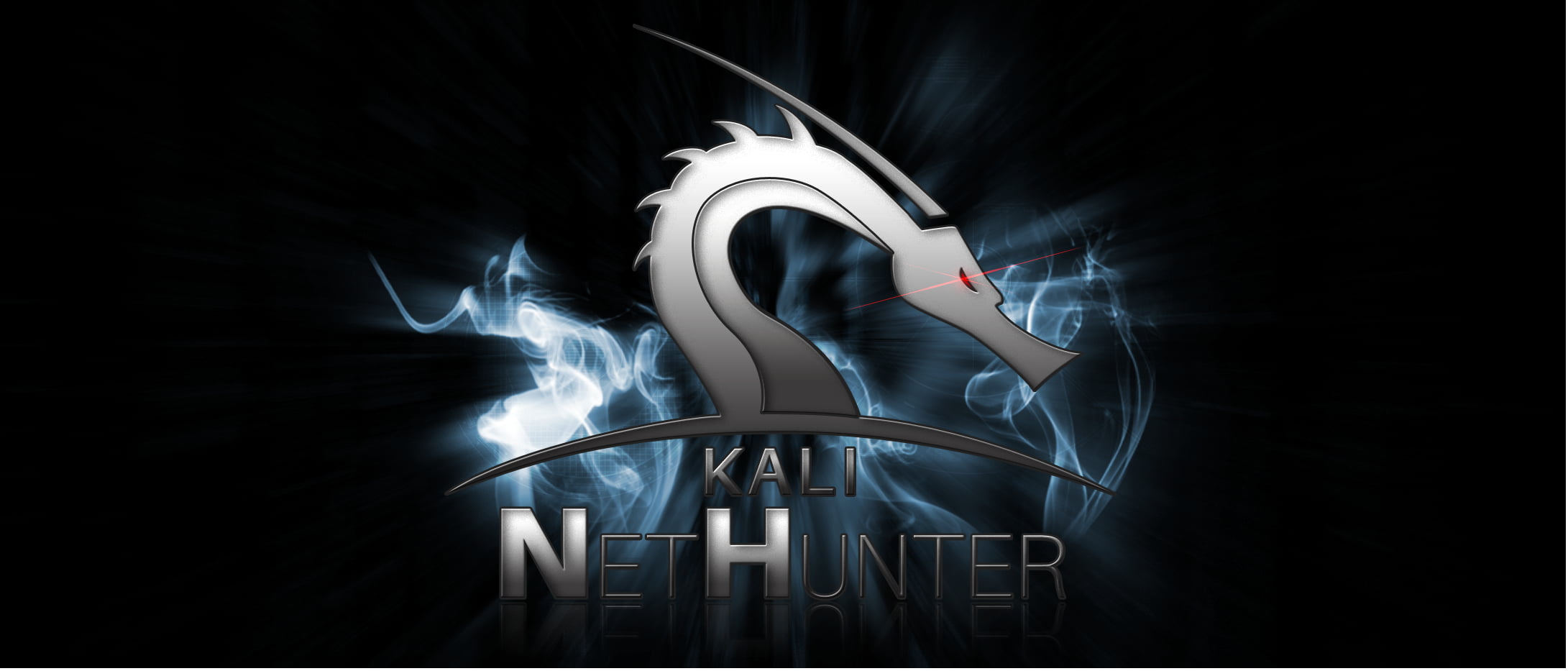 Linux, Kali Linux NetHunter, black background, studio shot