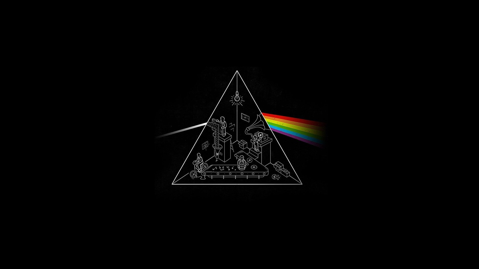 Pink Floyd Dark Side Of The Moon, Band (Music), Black, Hard Rock