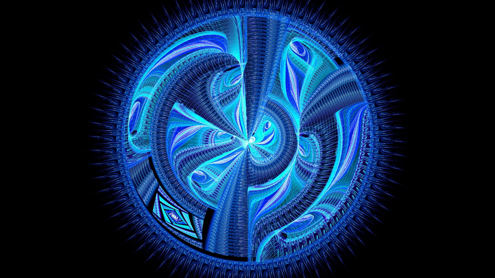 Circle, Patterns, Blue
