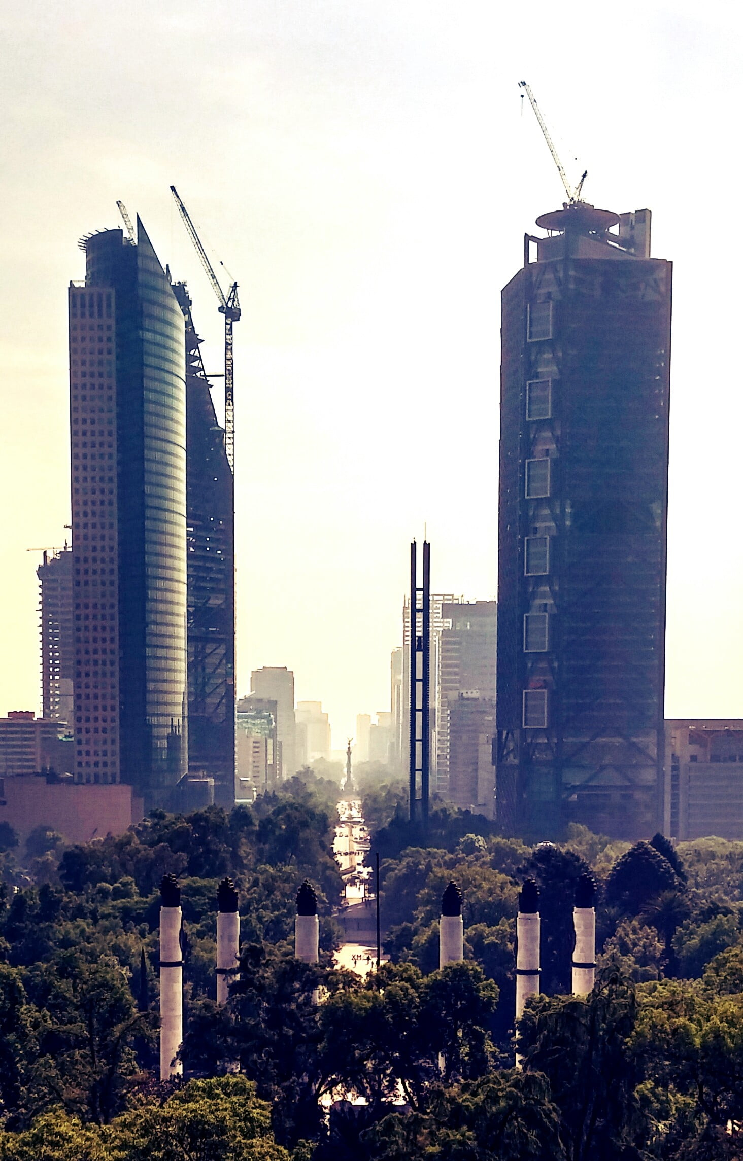 gray concrete high-rise buildings, Mexico, city, building exterior