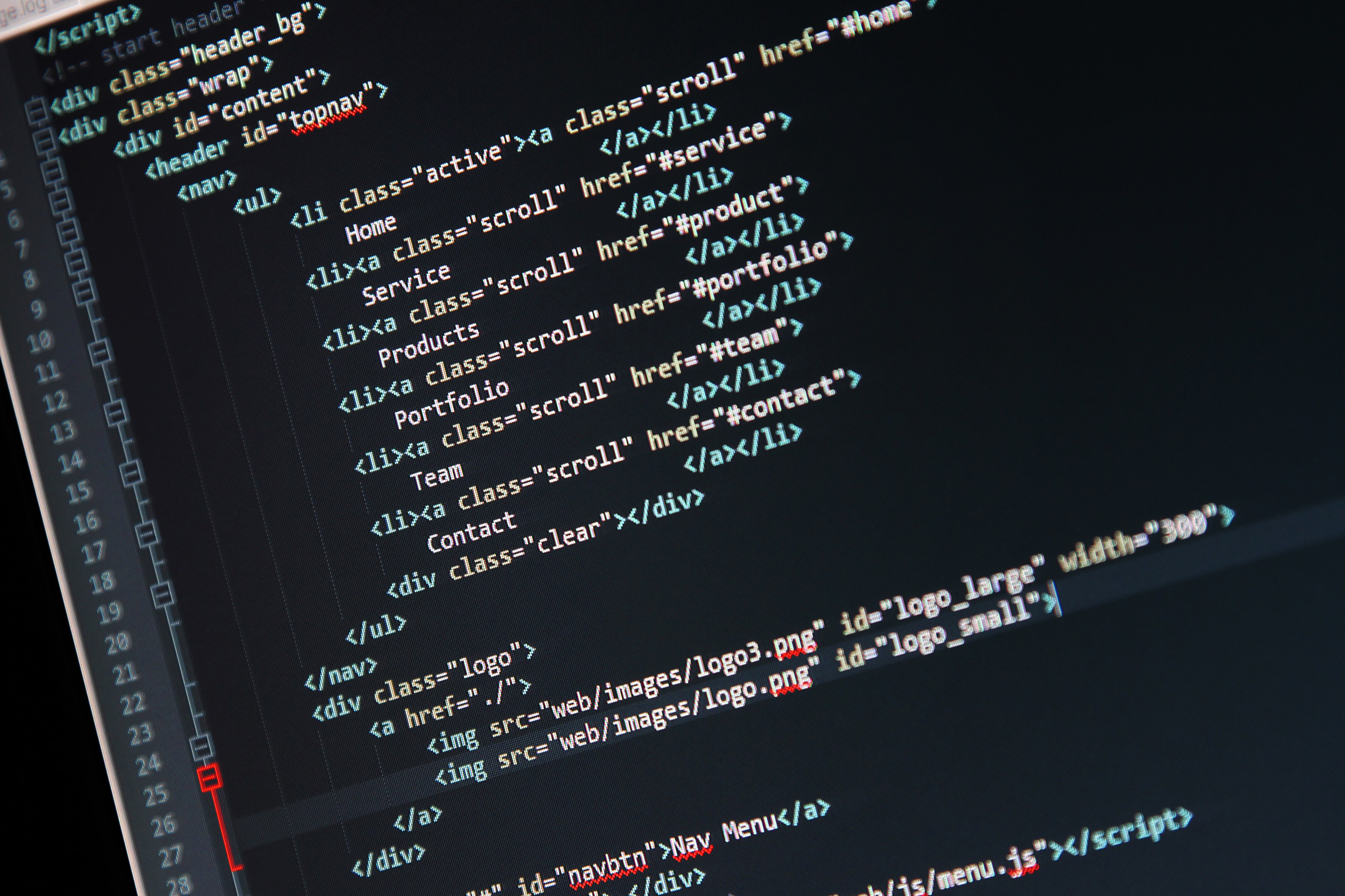syntax highlighting, code, HTML, CSS, computer, pixels, communication