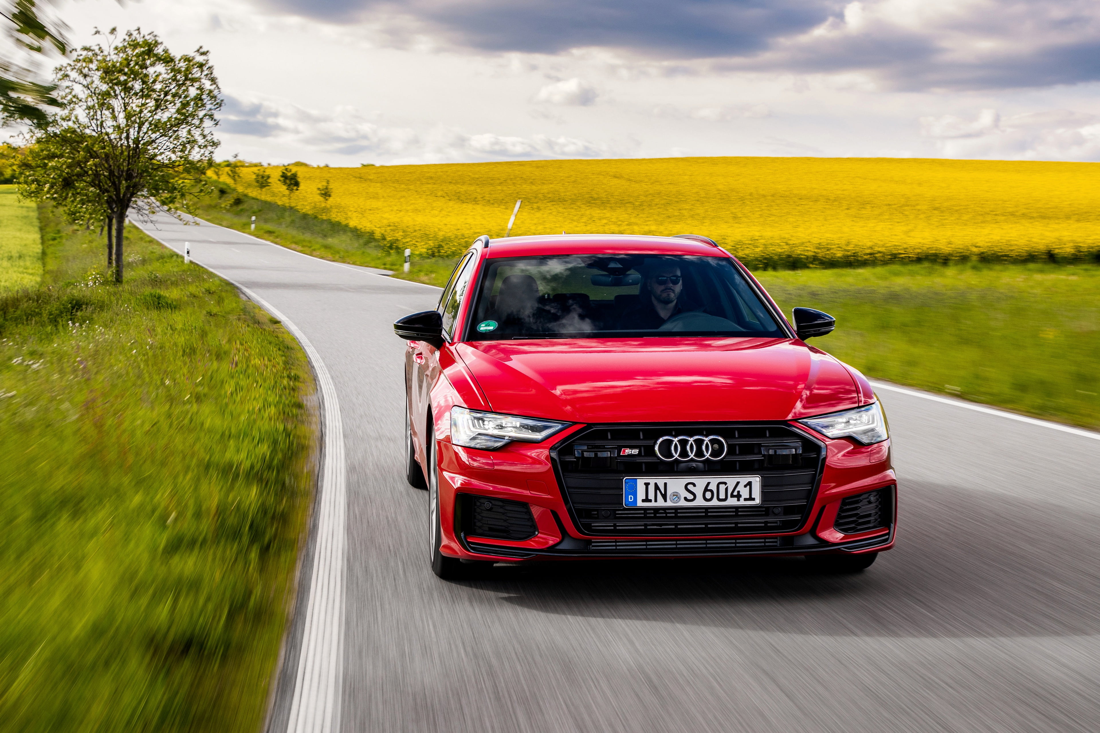 Audi, Audi A6 Avant, Car, Luxury Car, Red Car, Vehicle