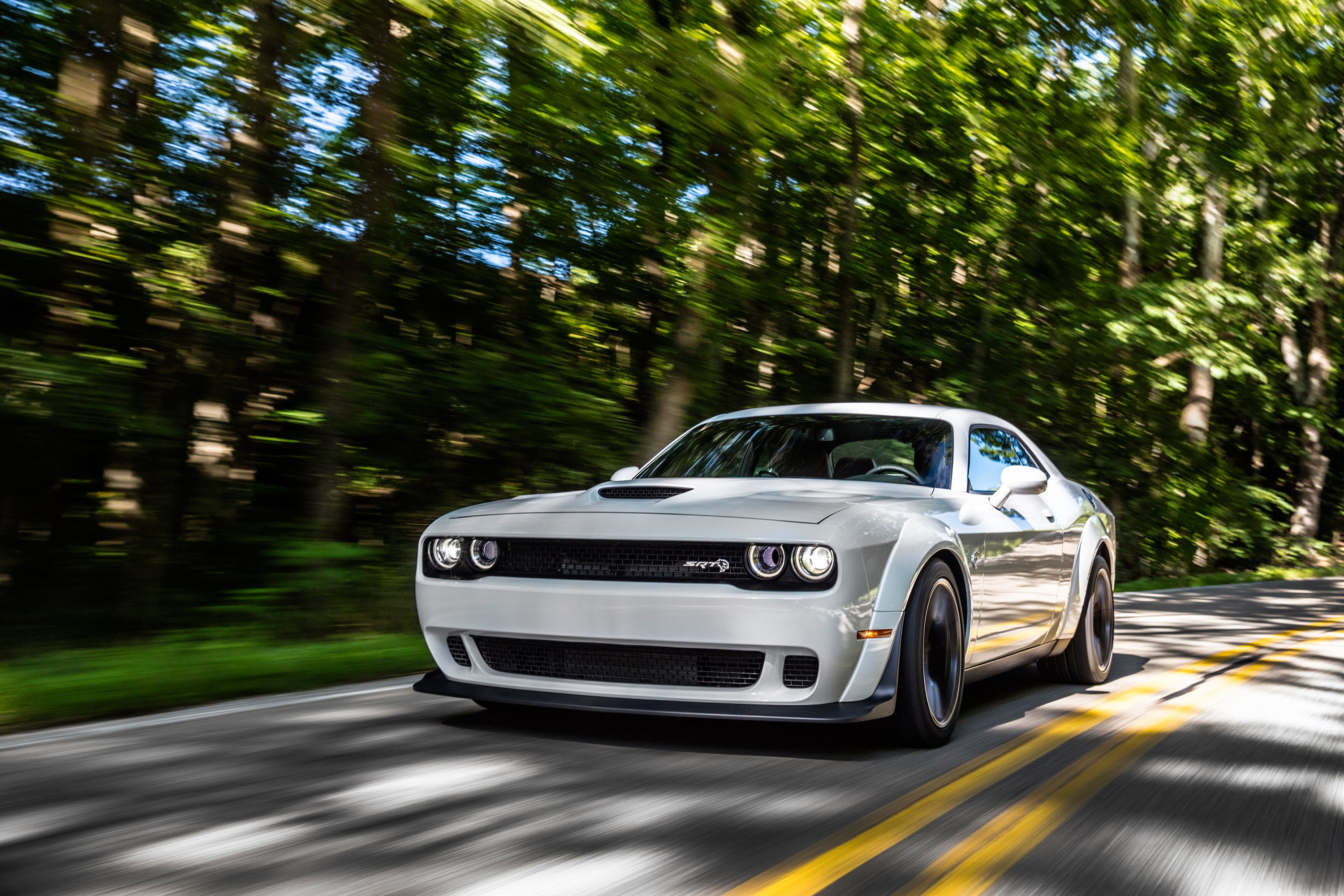 Free download | HD wallpaper: White, 2018, Dodge Challenger SRT Hellcat ...