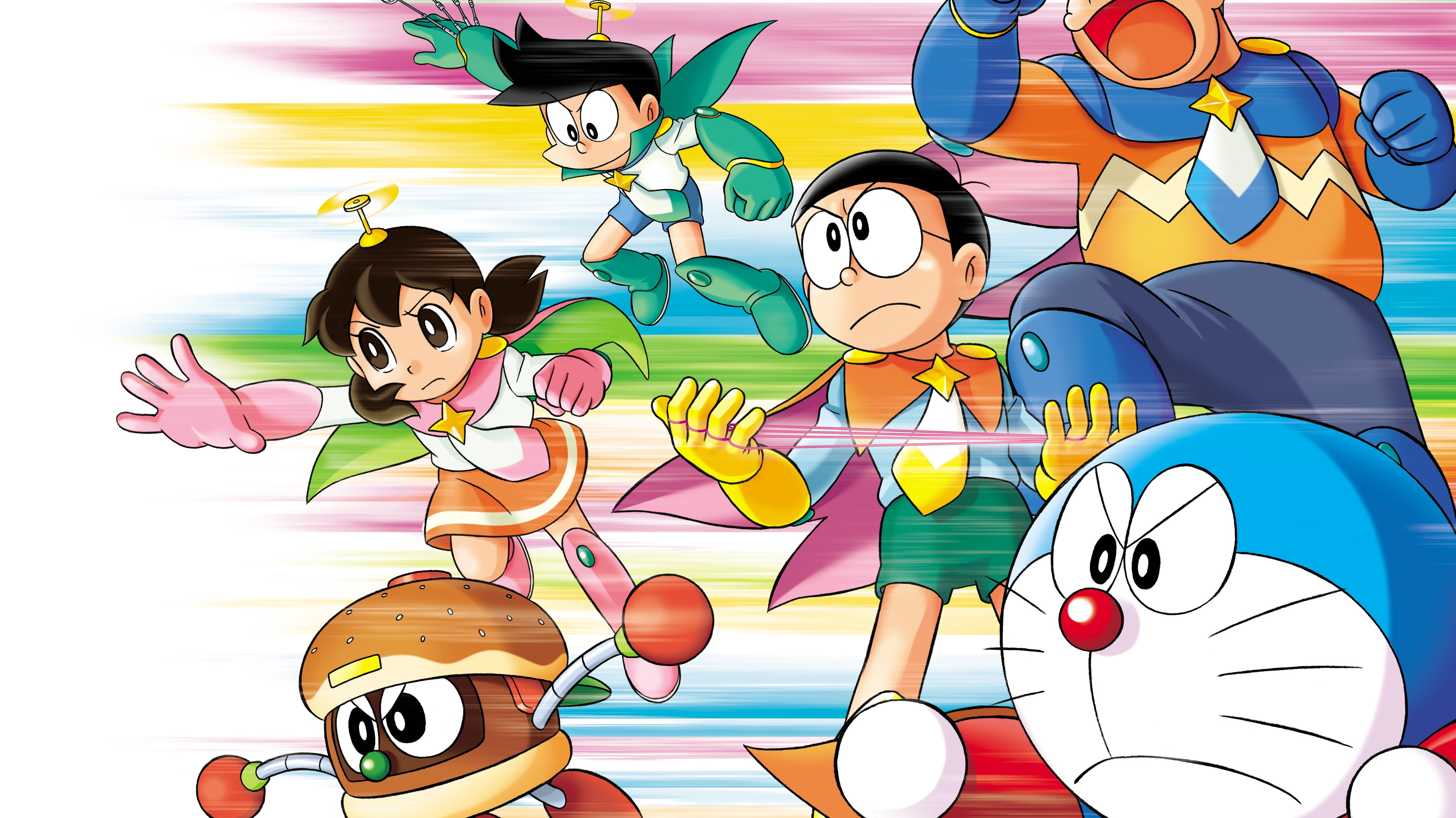 Japanese anime, Doraemon, doraemon characters illustration