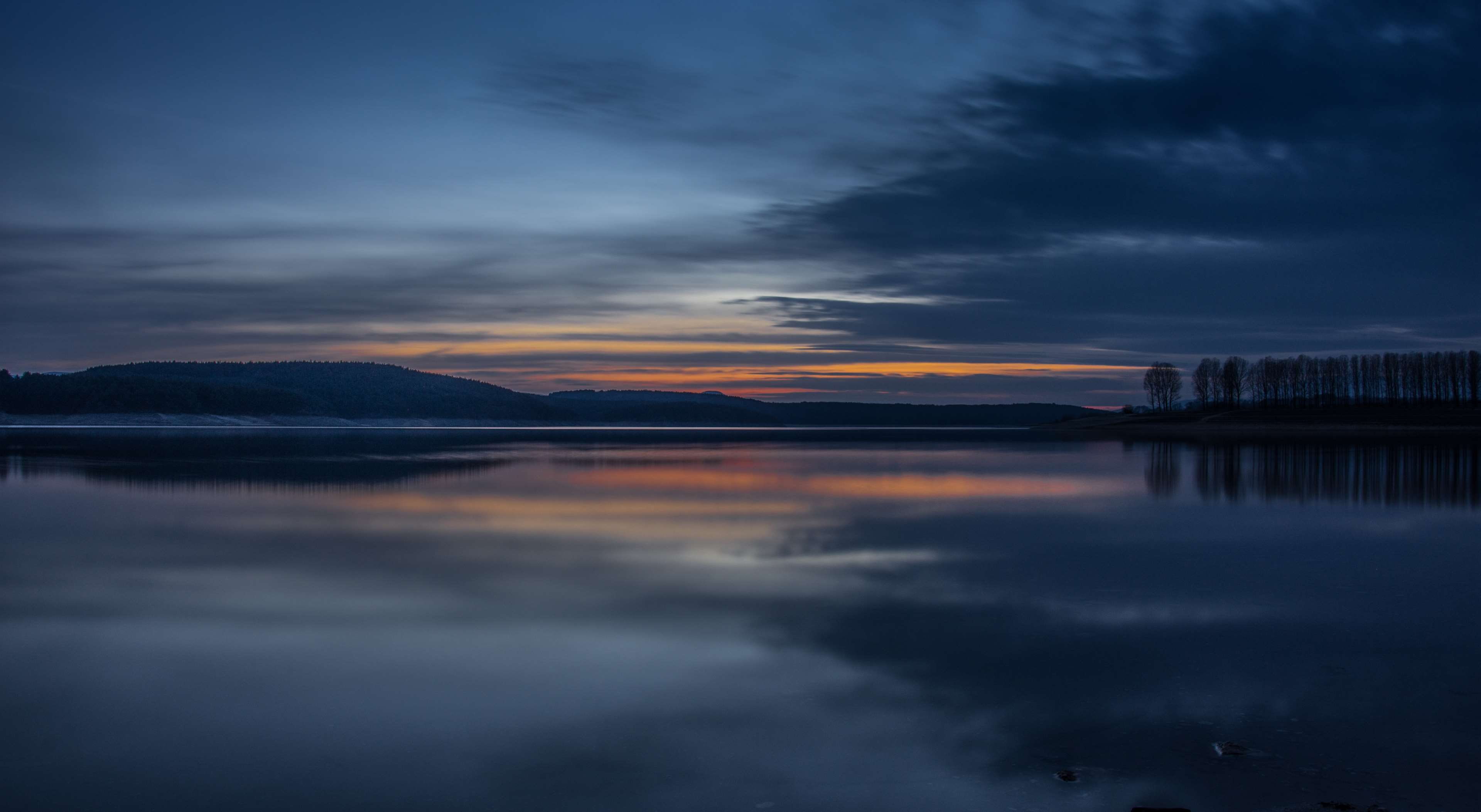clouds, dark, environment, idyllic, mountain, nature, reflection
