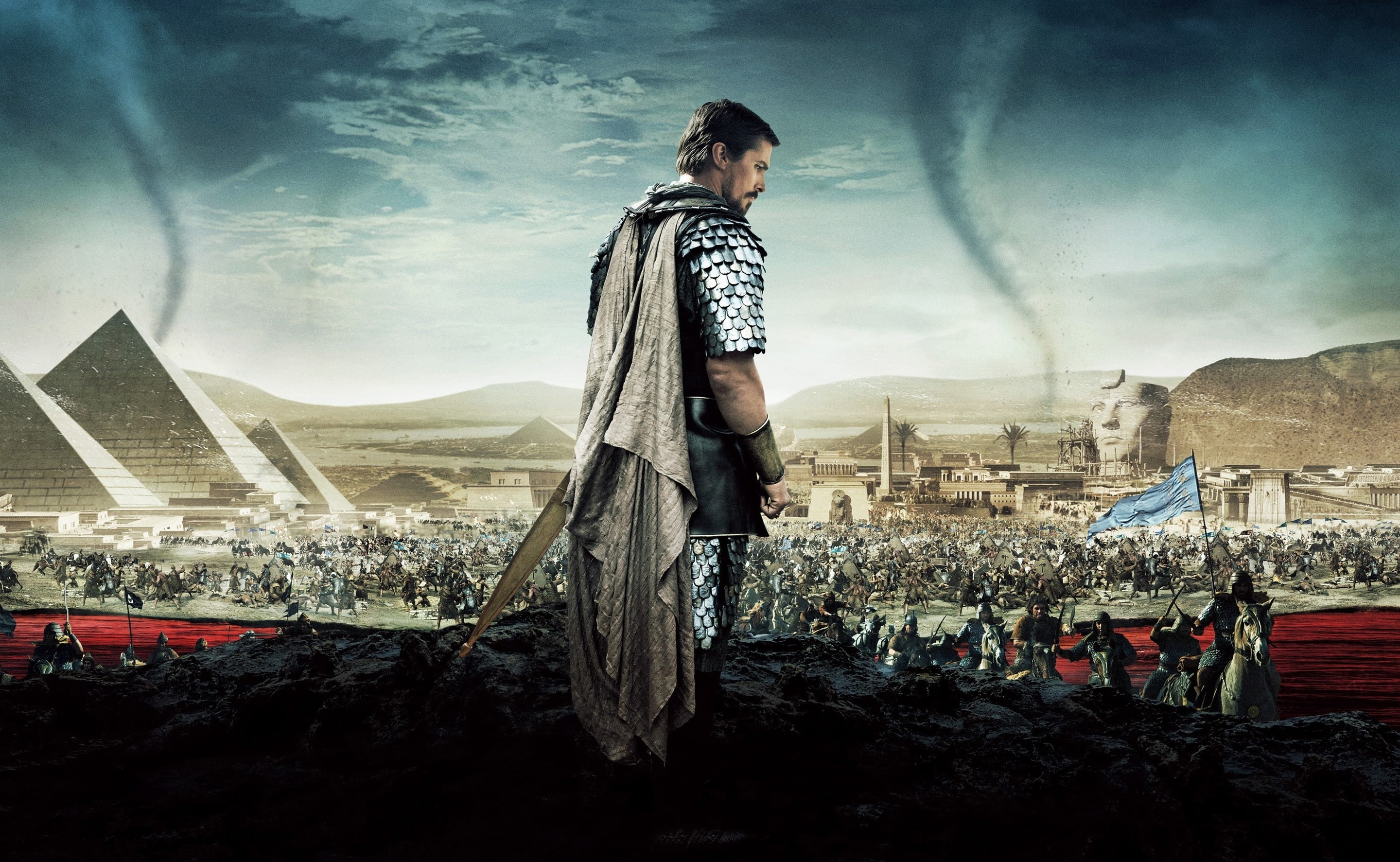Exodus Gods and Kings Christian Bale, man wearing silver armor wallpaper