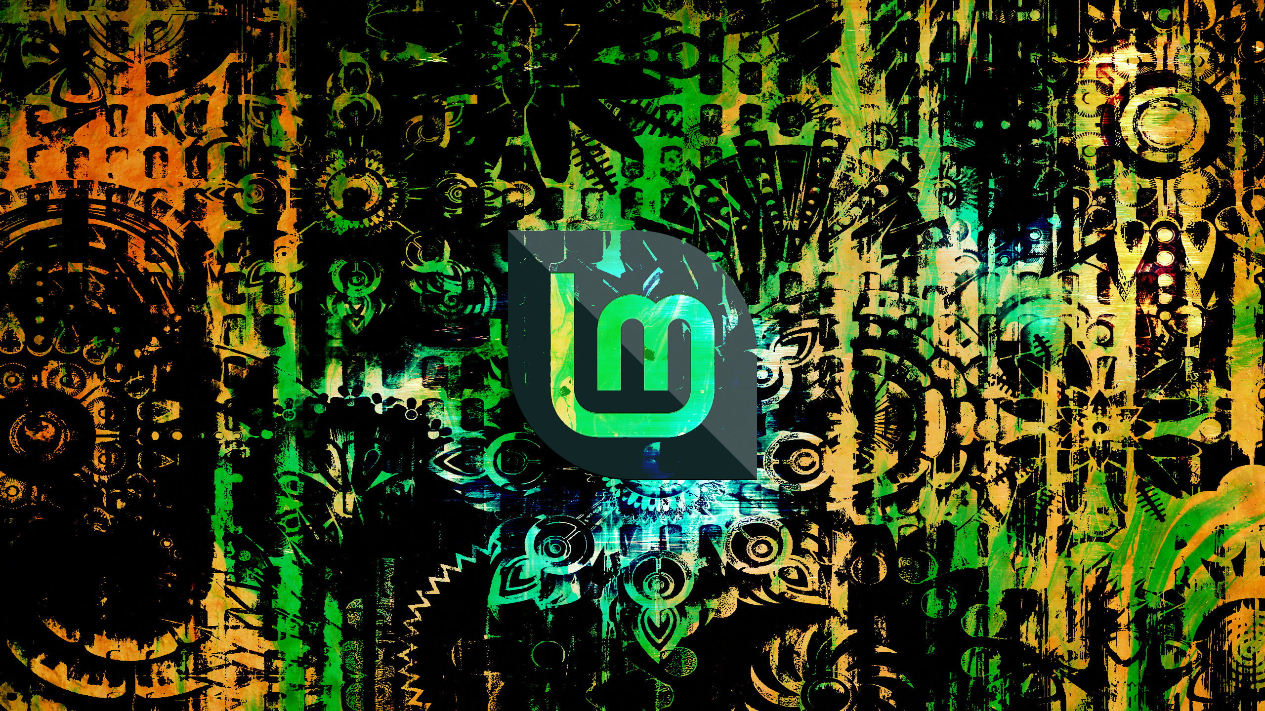 Linux Mint, technology, abstract, geometry