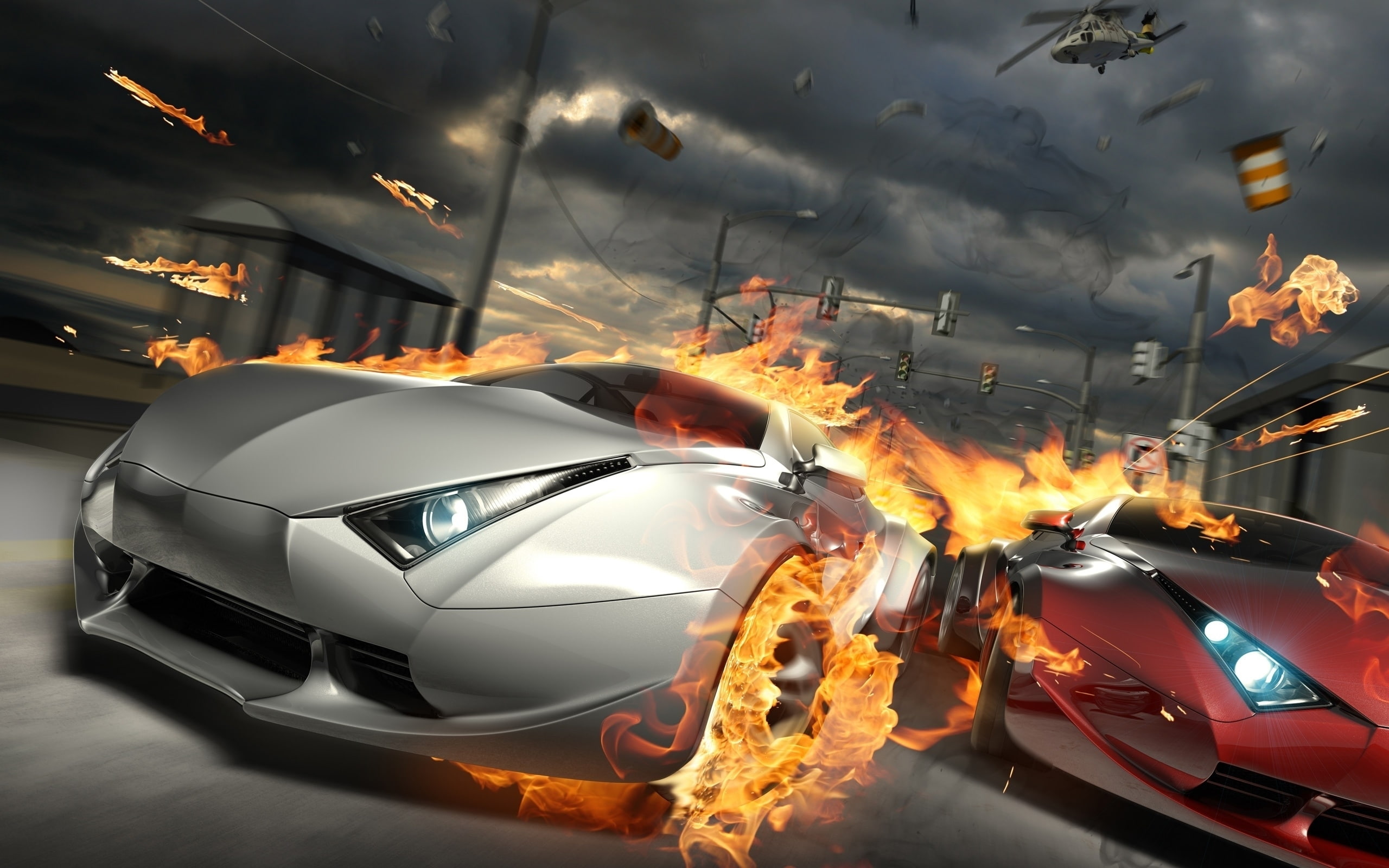 Split Second, cars
