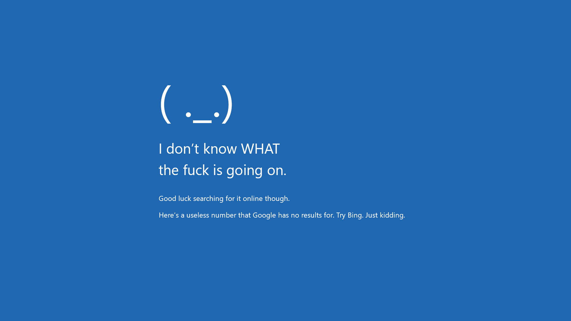 Windows 10, errors, Windows Errors, humor, Emoji, blue, Microsoft