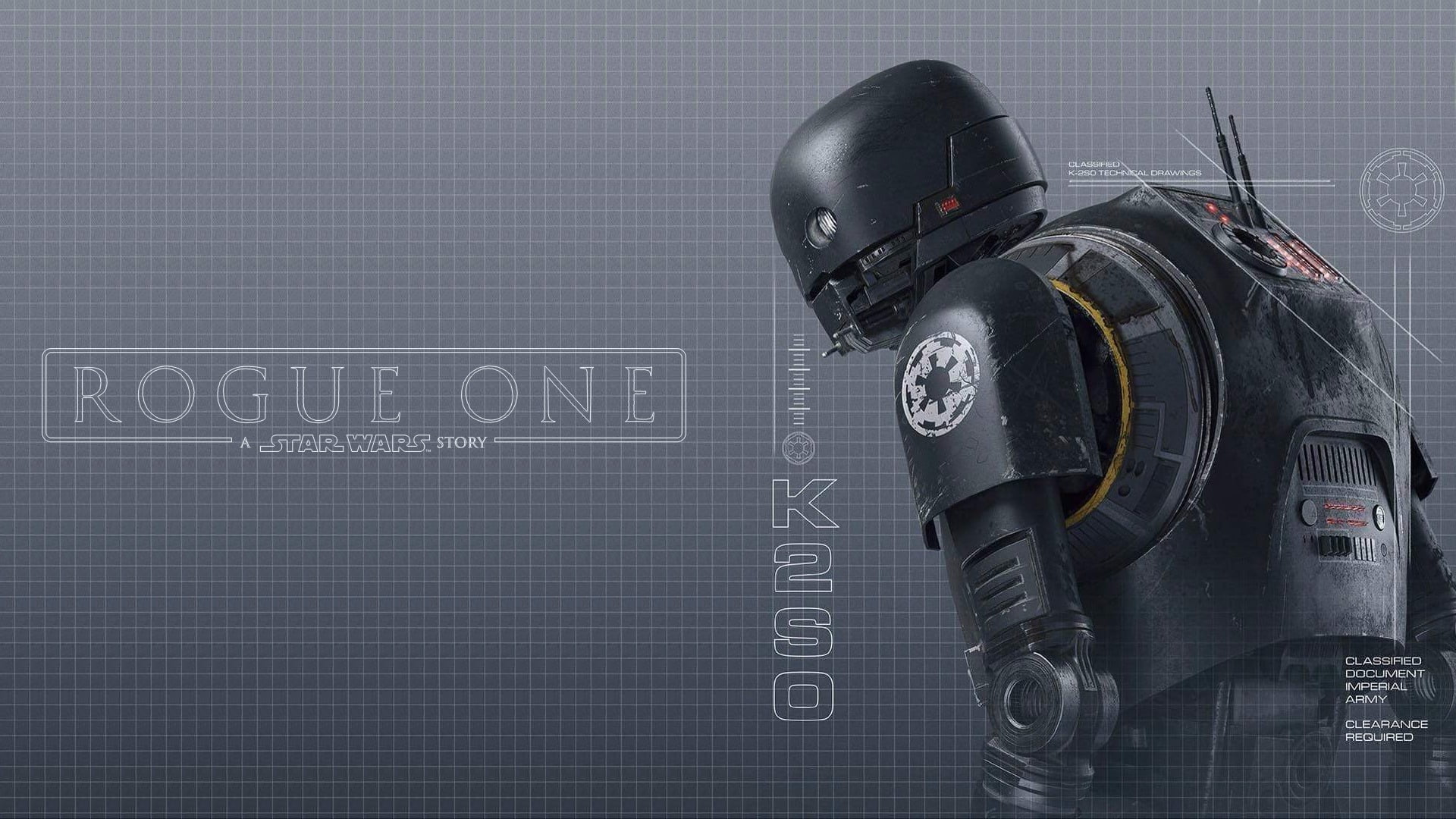 Star Wars Rogue One K2S0 digital wallpaper, Rogue One: A Star Wars Story