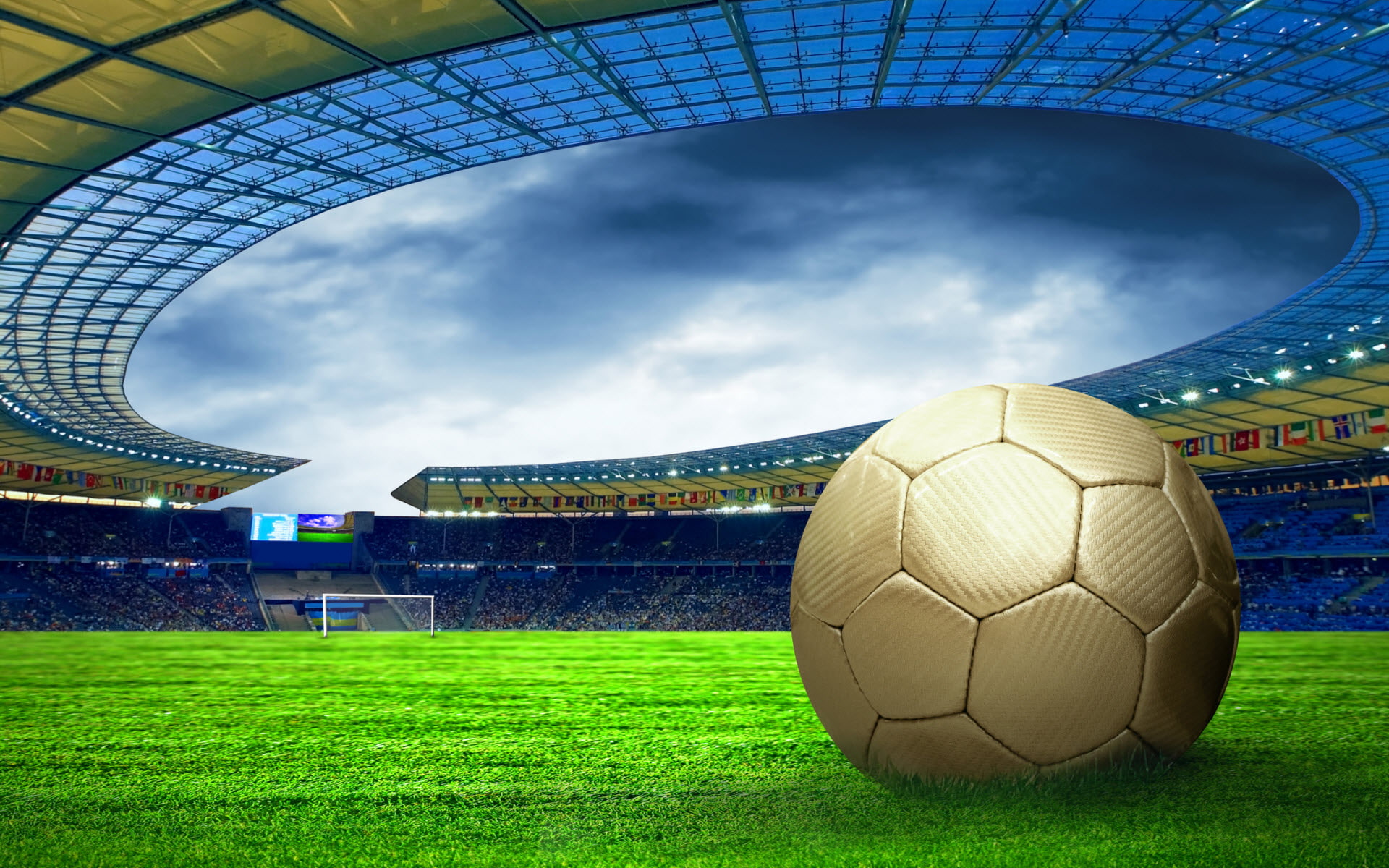 Free download | HD wallpaper: Football & Stadium HD, gray soccer ball ...