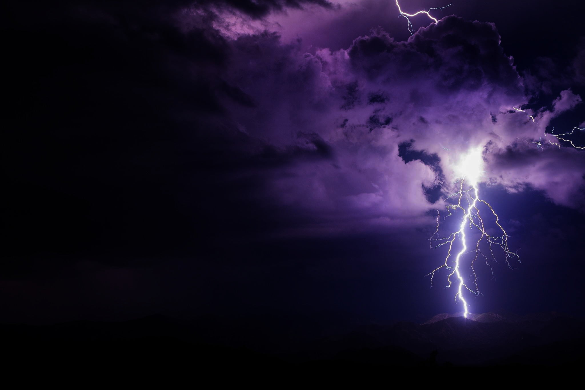 lightning wallpaper, purple, night, cloud - sky, storm, thunderstorm