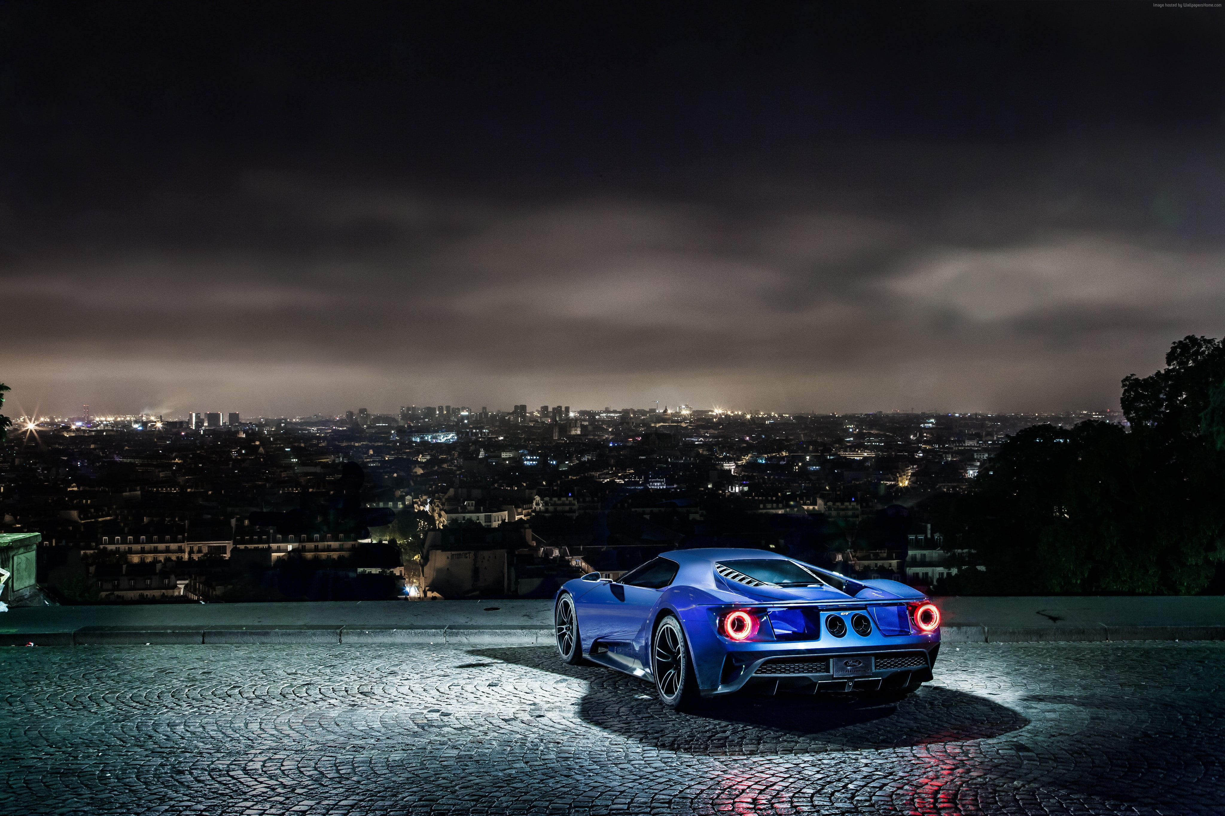 concept, Ford GT, supercar, blue, luxury cars, sports car, test drive