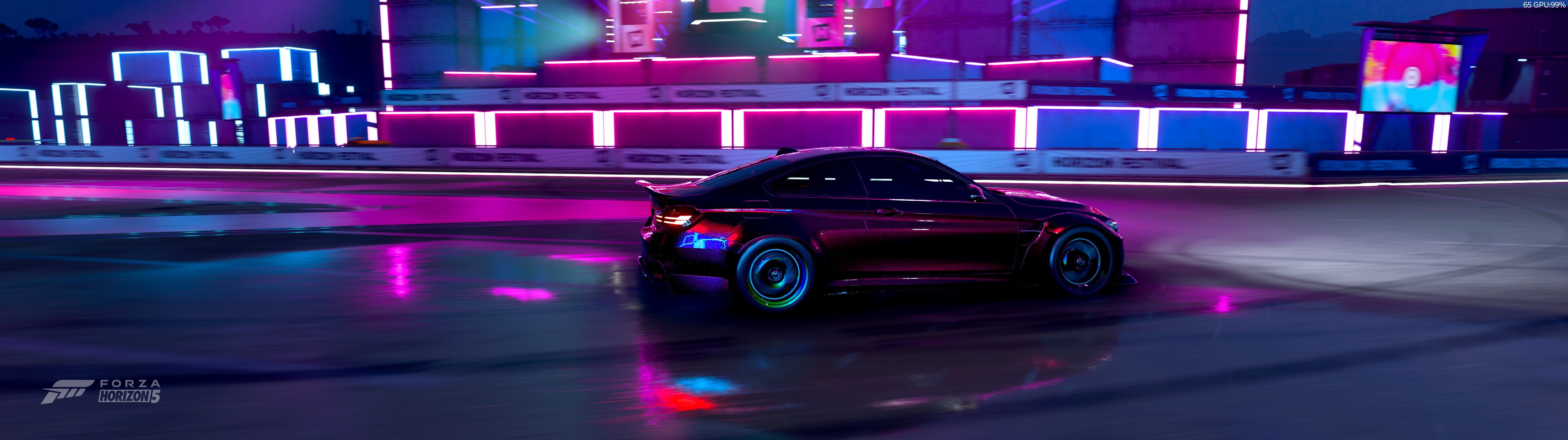 BMW M, Forza Horizon 5, photo realistic, neon