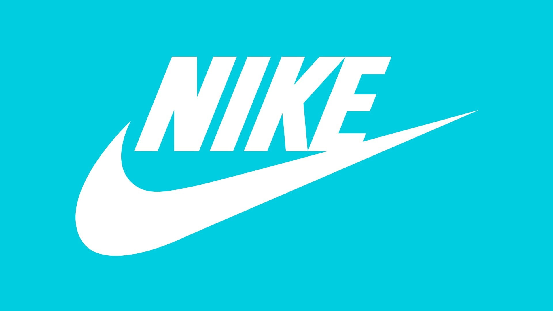 Nike logo, sport , sports, cyan background, communication, symbol
