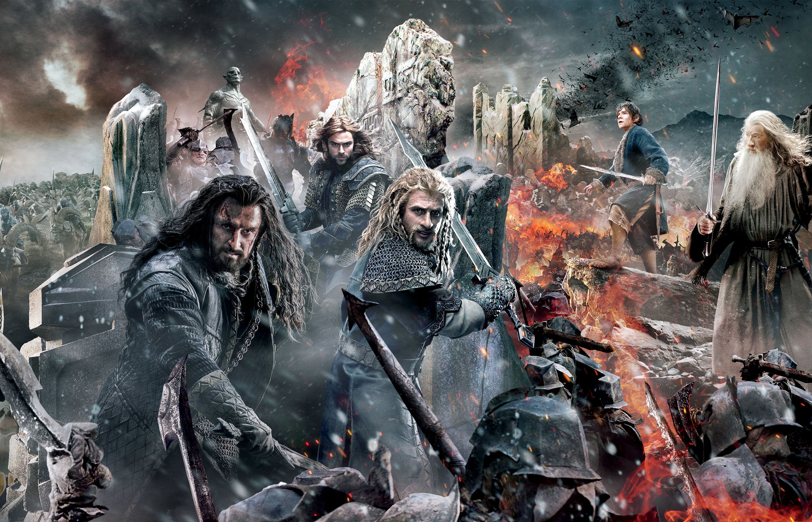 Lord of the Rings poster, Sky, Fire, Men, Wallpaper, Baggins