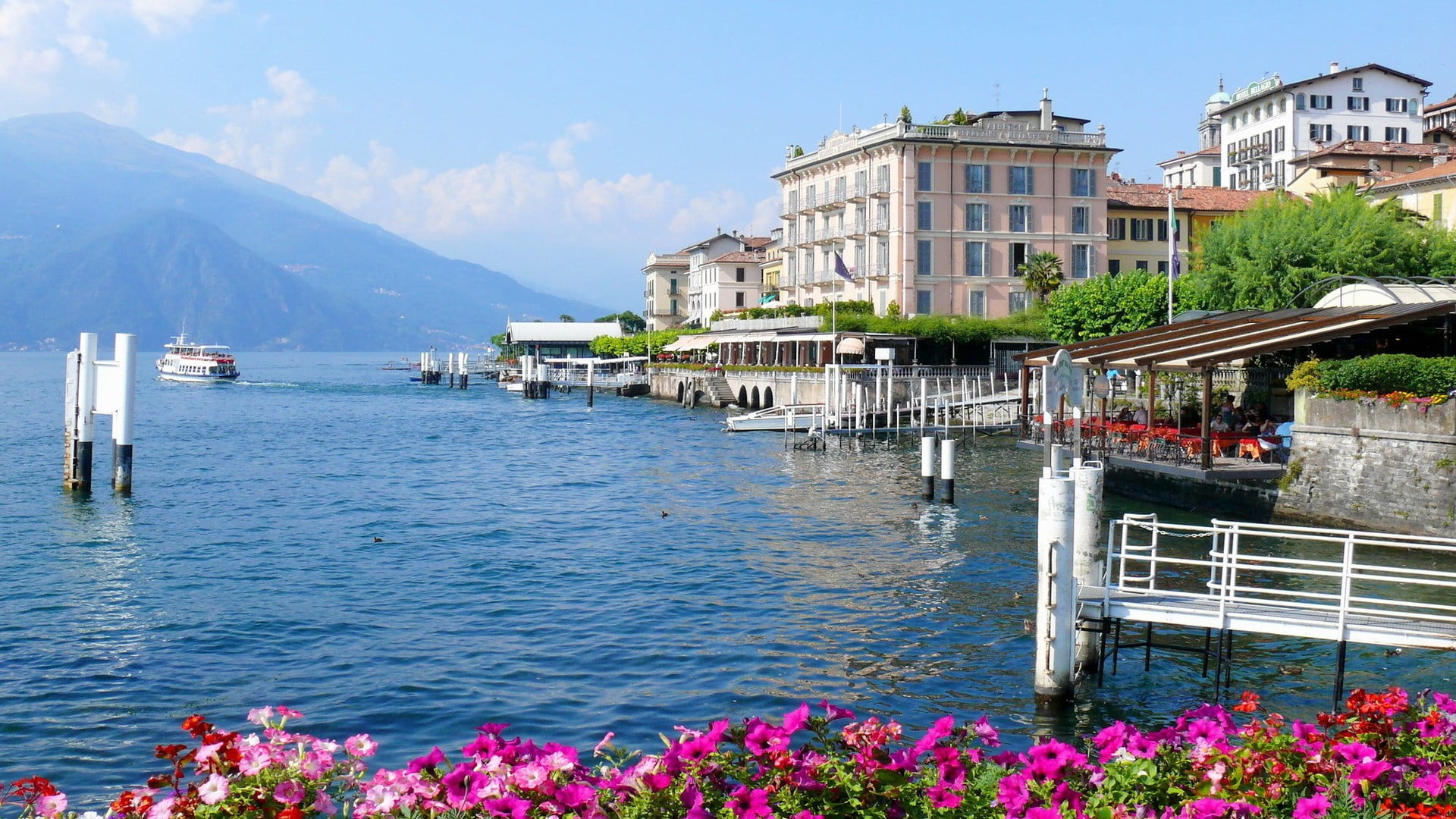 body of water, landscape, Lake Como, Bellagio, Italy, architecture