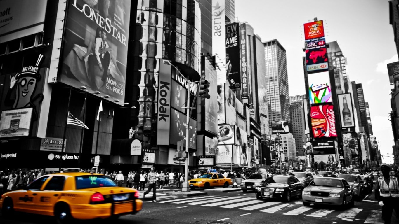 New York City, Selective Coloring, Street, Cars