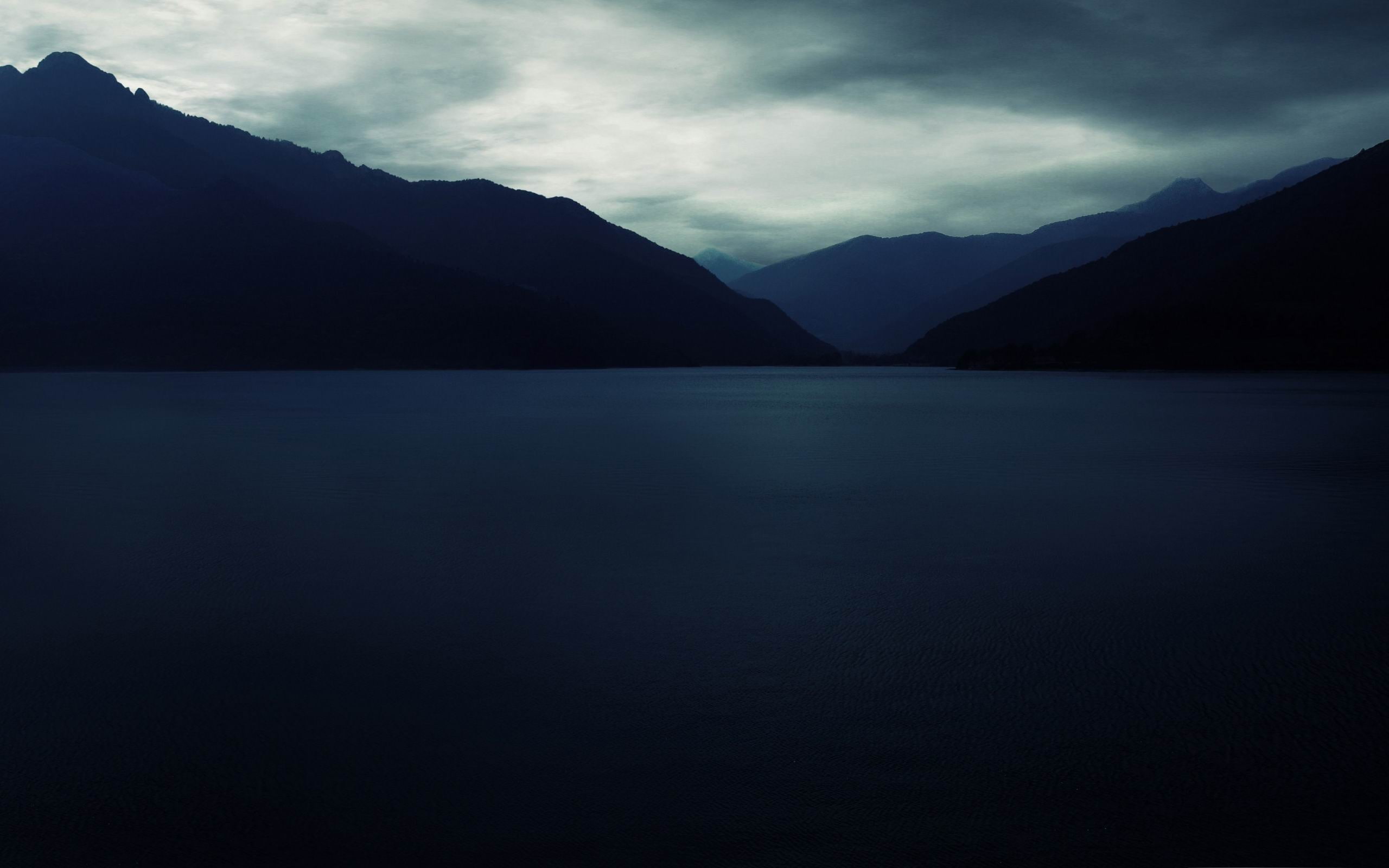 dark mountains-HD desktop wallpaper, cumulonimbus clouds, water