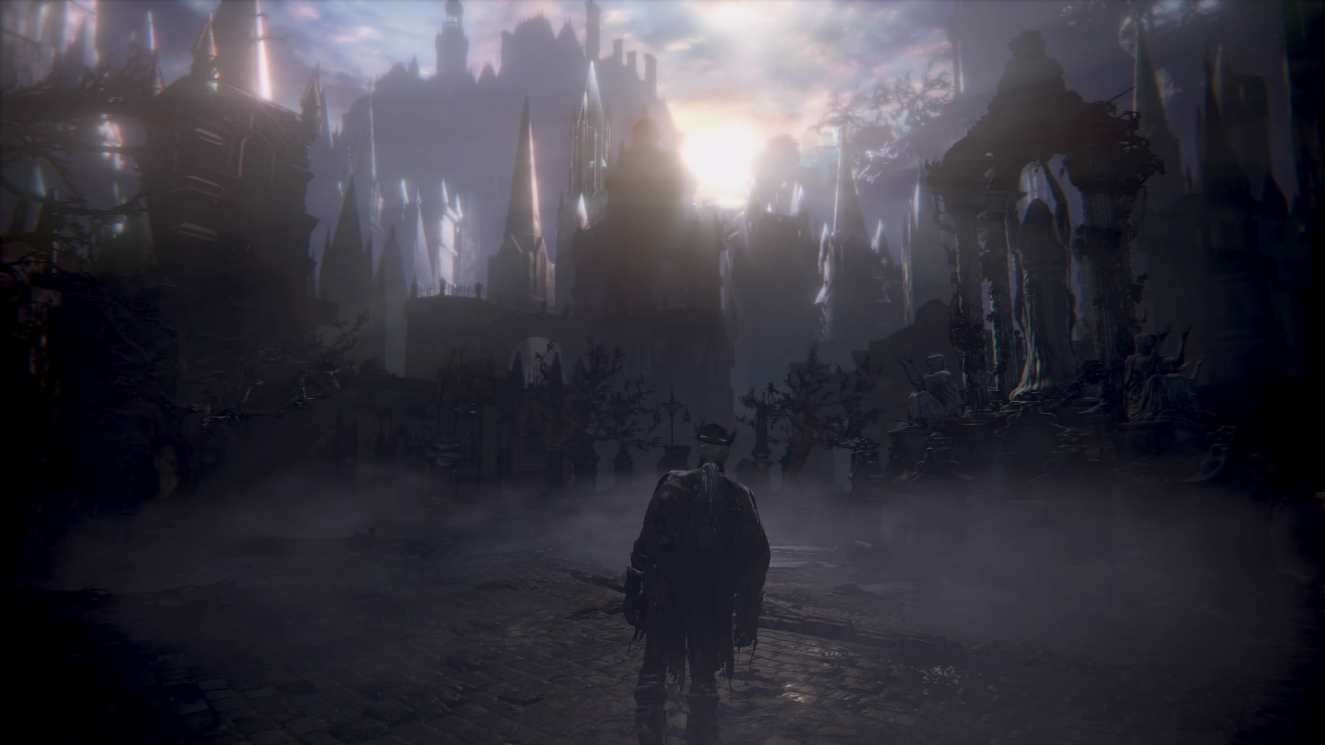 Bloodborne, Play Station, screen shot, video games, city, architecture