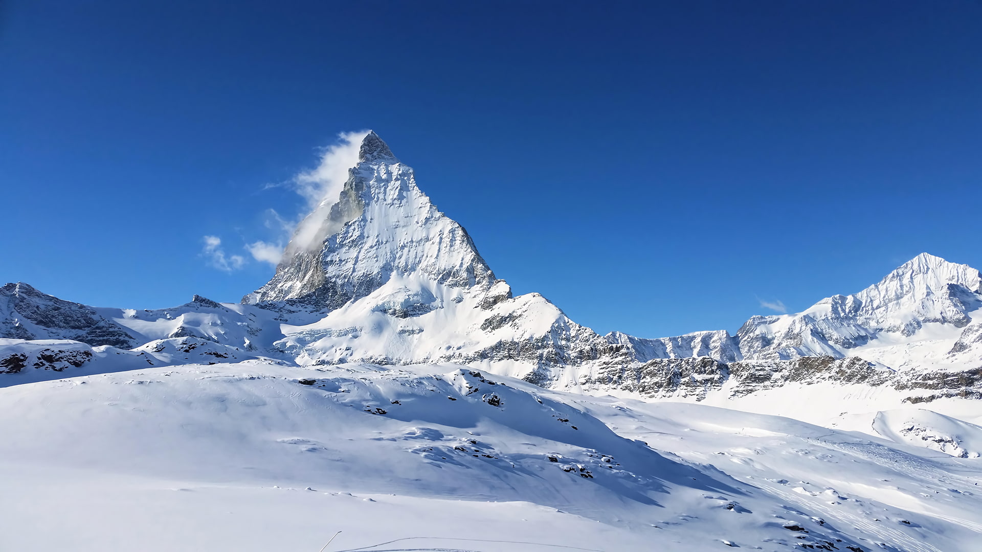 snow, Matterhorn, Switzerland, winter, cold temperature, mountain