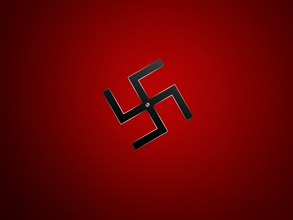 Swastika, Swastika logo, Religious, red, sign, indoors, studio shot
