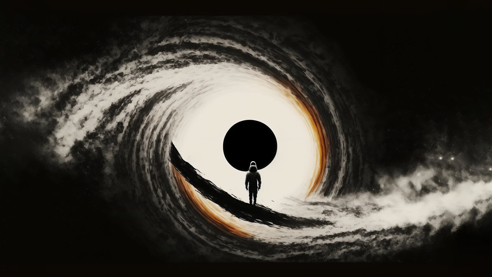 AI art, illustration, vortex, black holes