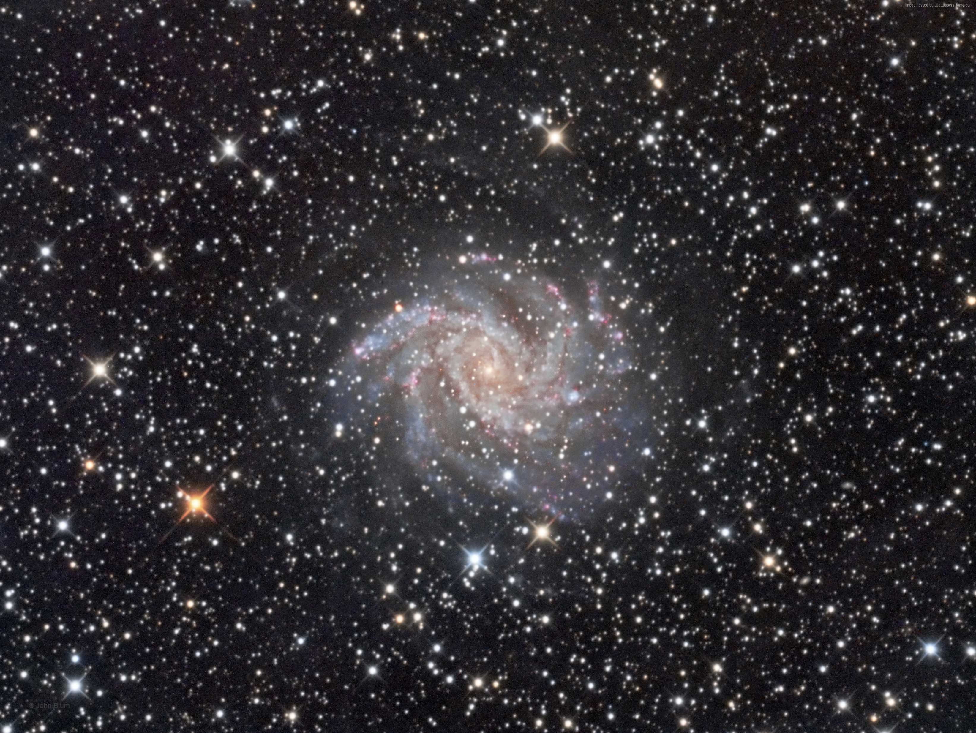 Messier 106, 4K, stars, star - space, astronomy, night, sky