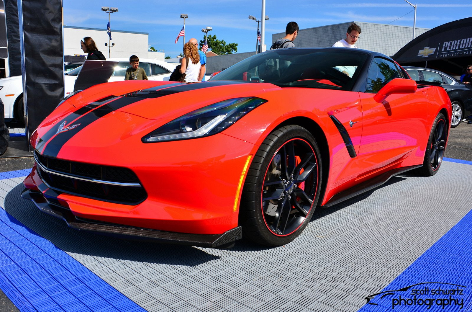 cars, chevrolet, chevy, convertible, corvette, muscle, red