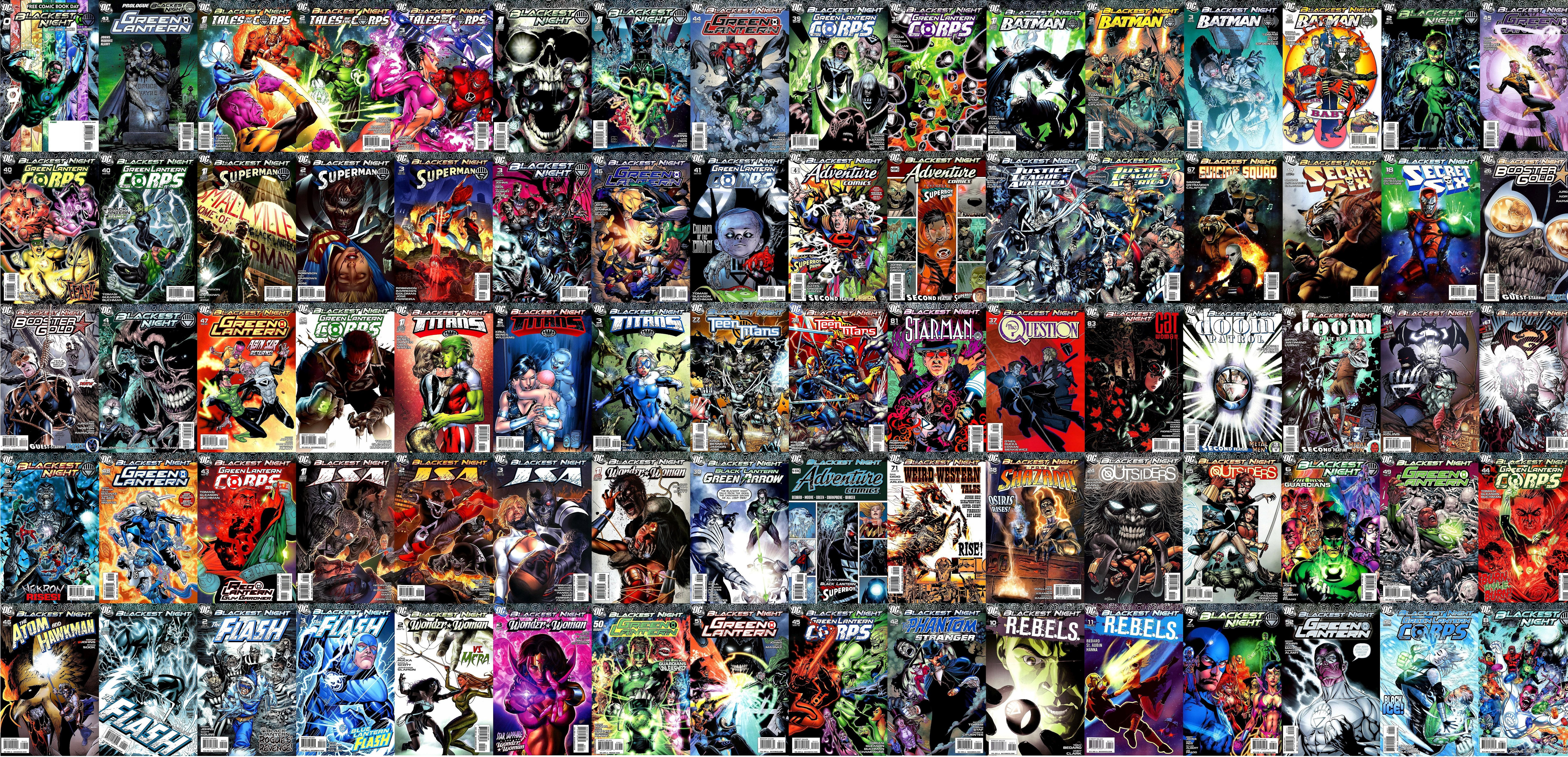 dc comics, multi colored, full frame, choice, variation, large group of objects