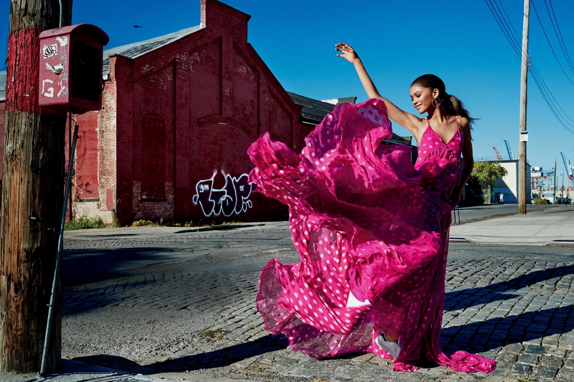 Actresses, Zendaya, American, Brunette, Pink Dress, Singer