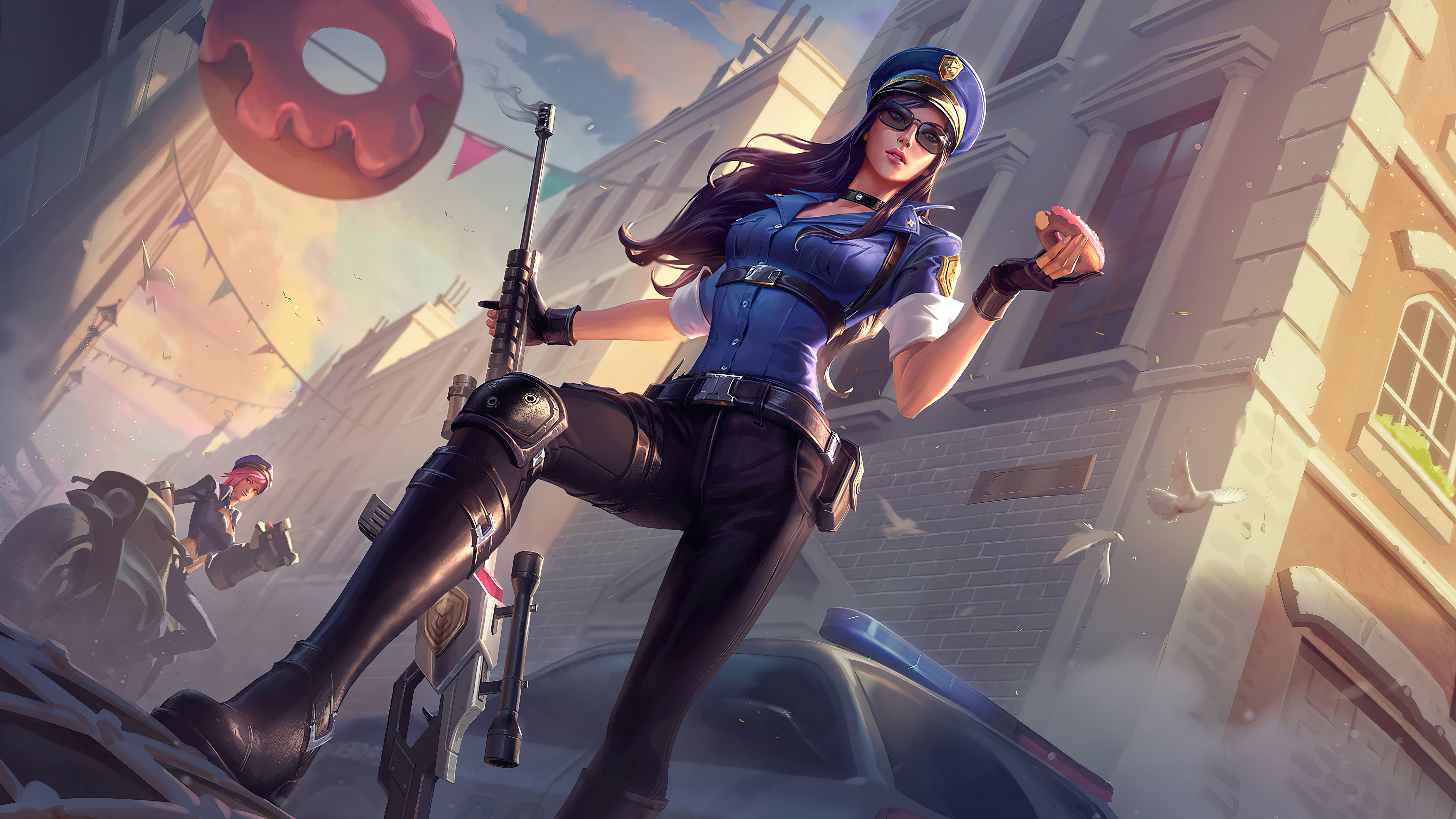 Free Download Hd Wallpaper Caitlyn Caitlyn League Of Legends Riot Games Police Adc 7636