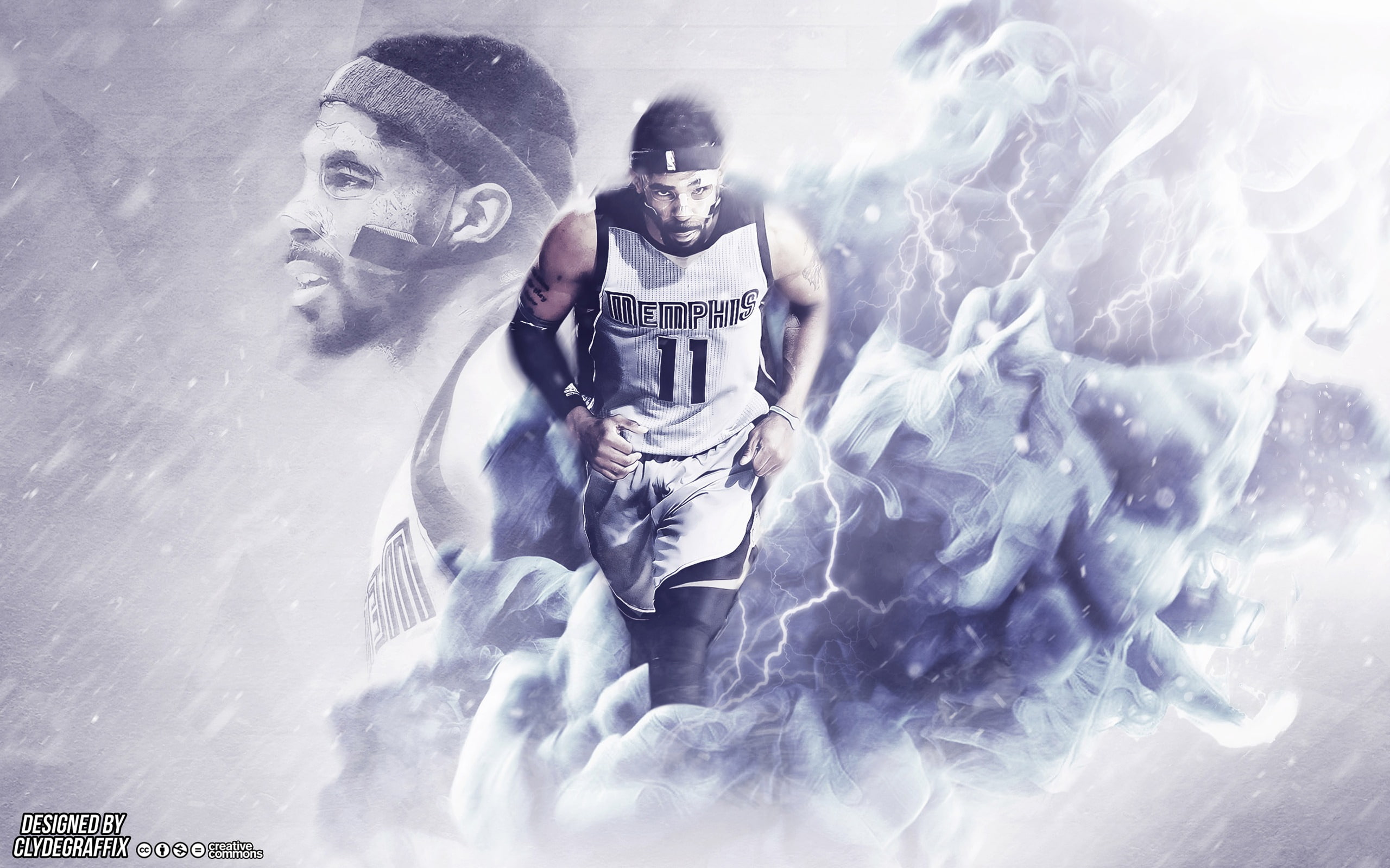 Mike Conley Memphis Grizzlies-2016 NBA Basketball .., Memphis Grizzlies 11 basketball player poster