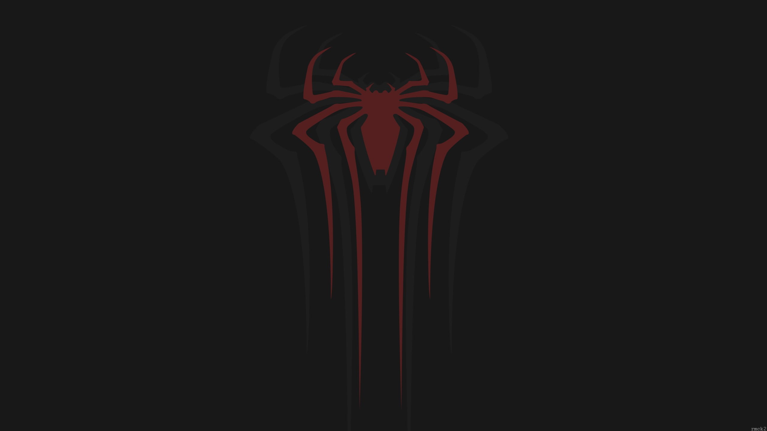 Marvel Spider-Man logo, wall, Marvel Cinematic Universe, minimalism