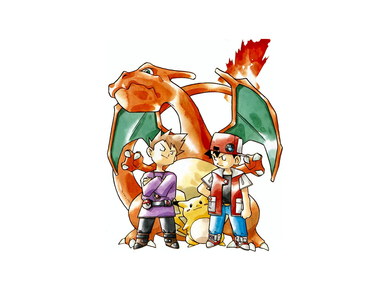 Free Download Hd Wallpaper Pokemon Pikachu Ash Ketchum Charizard 1600x1200 Anime Pokemon Hd