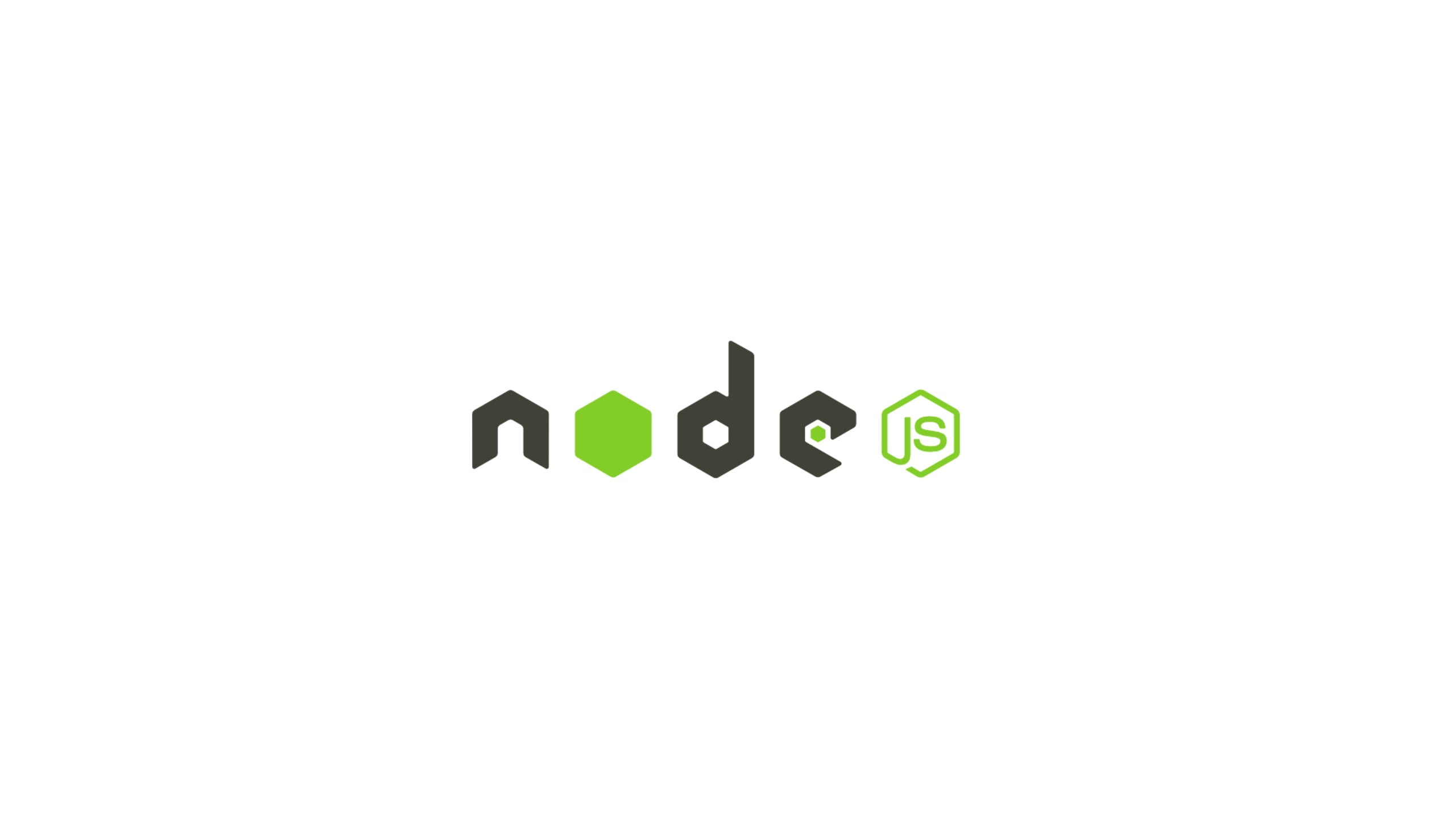 black and green text, node.js, JavaScript, studio shot, copy space