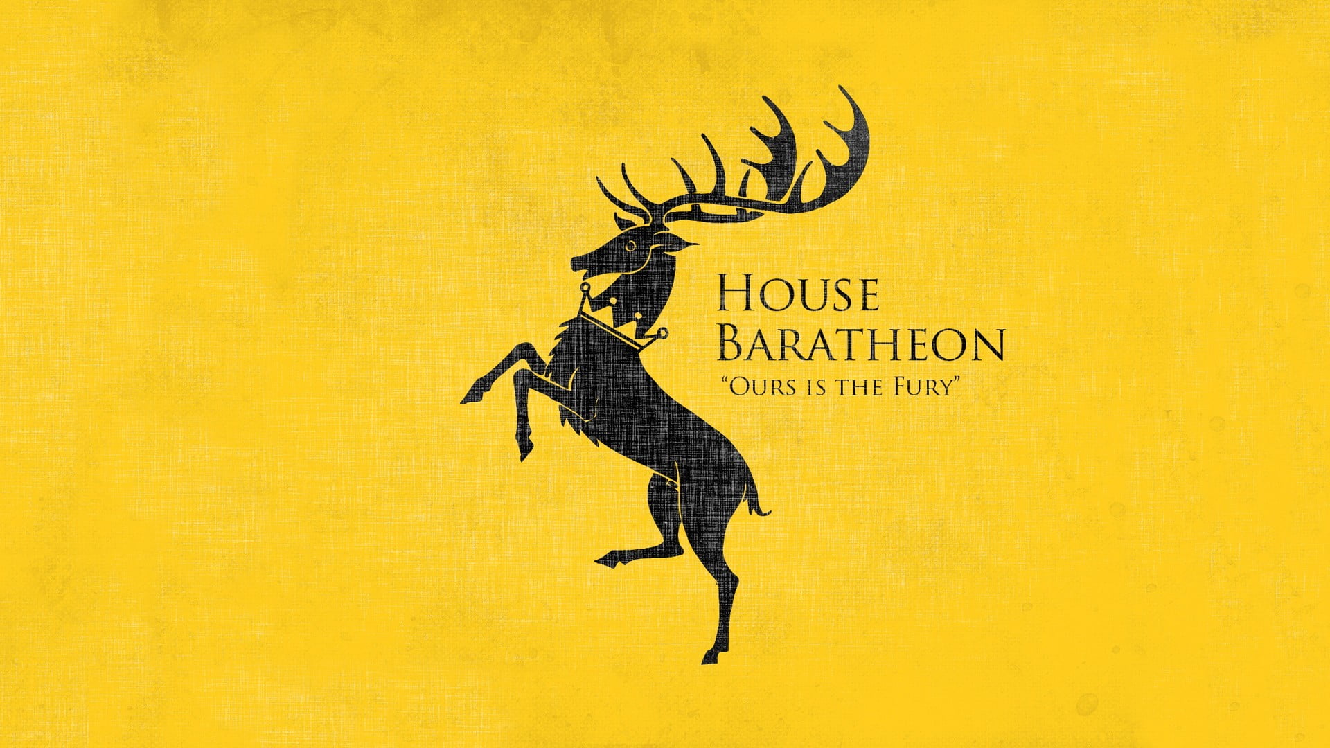 House Baratheon logo, Game of Thrones, sigils, yellow background