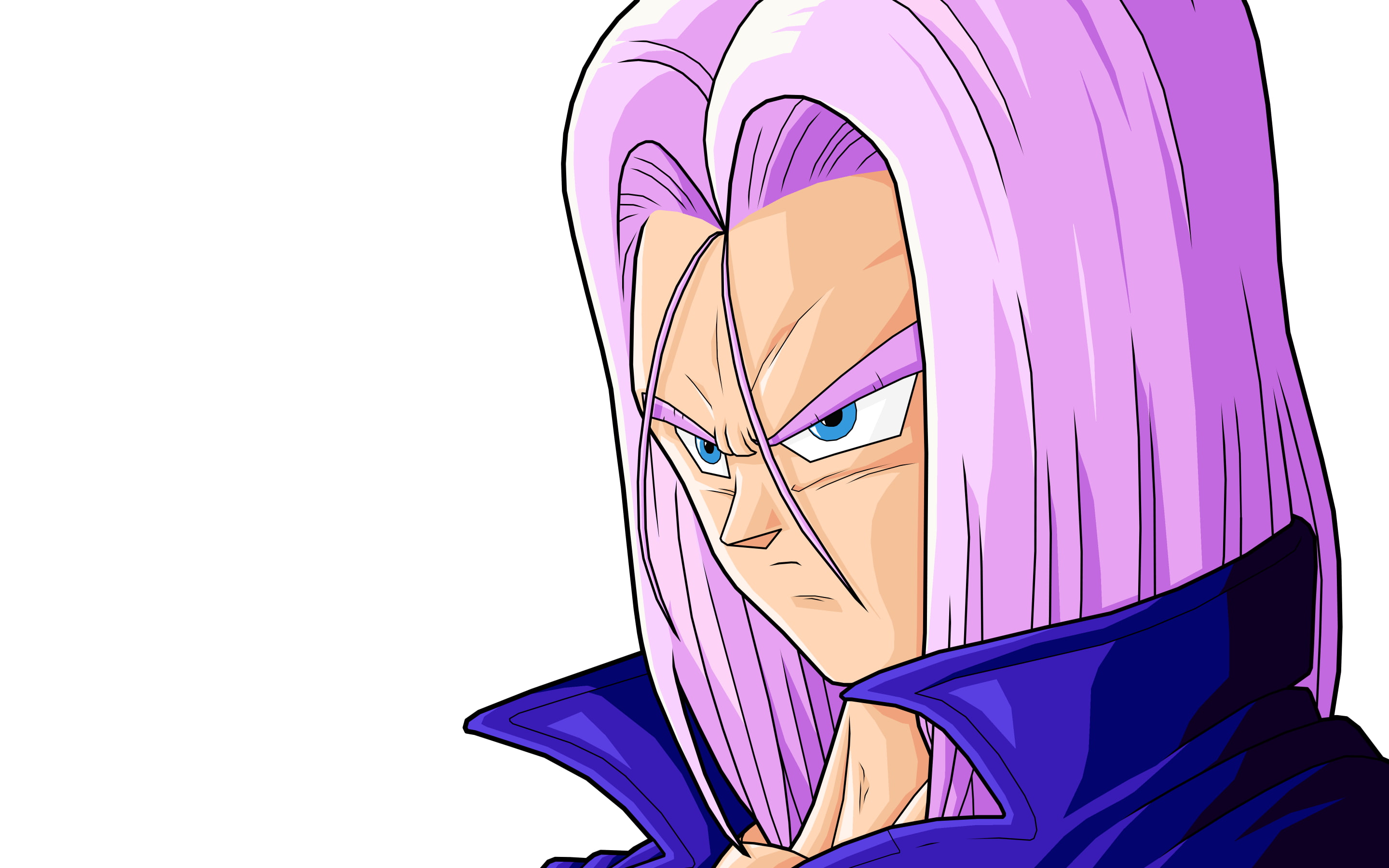 Dragon Ball, anime, Trunks (character), low angle view, multi colored