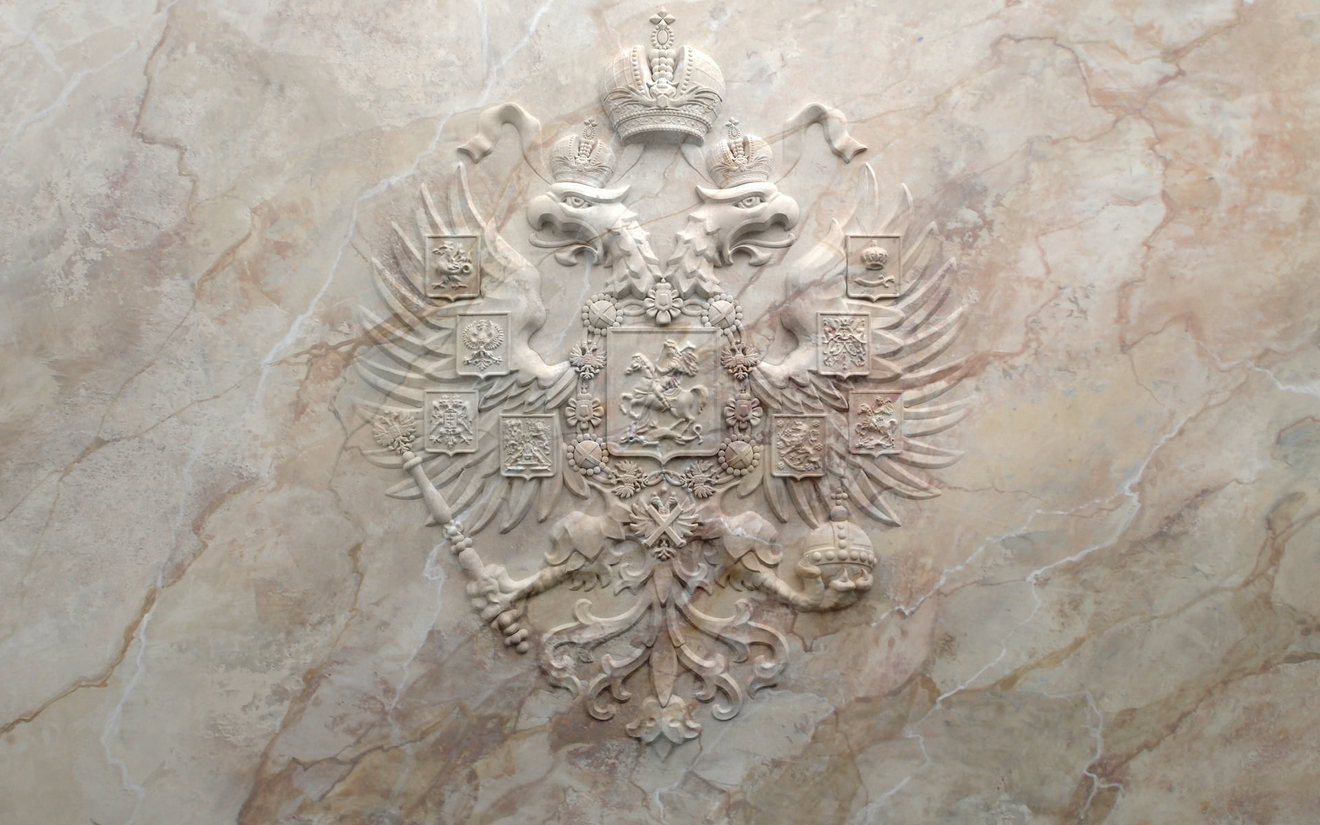marble, Russia, coat of arms