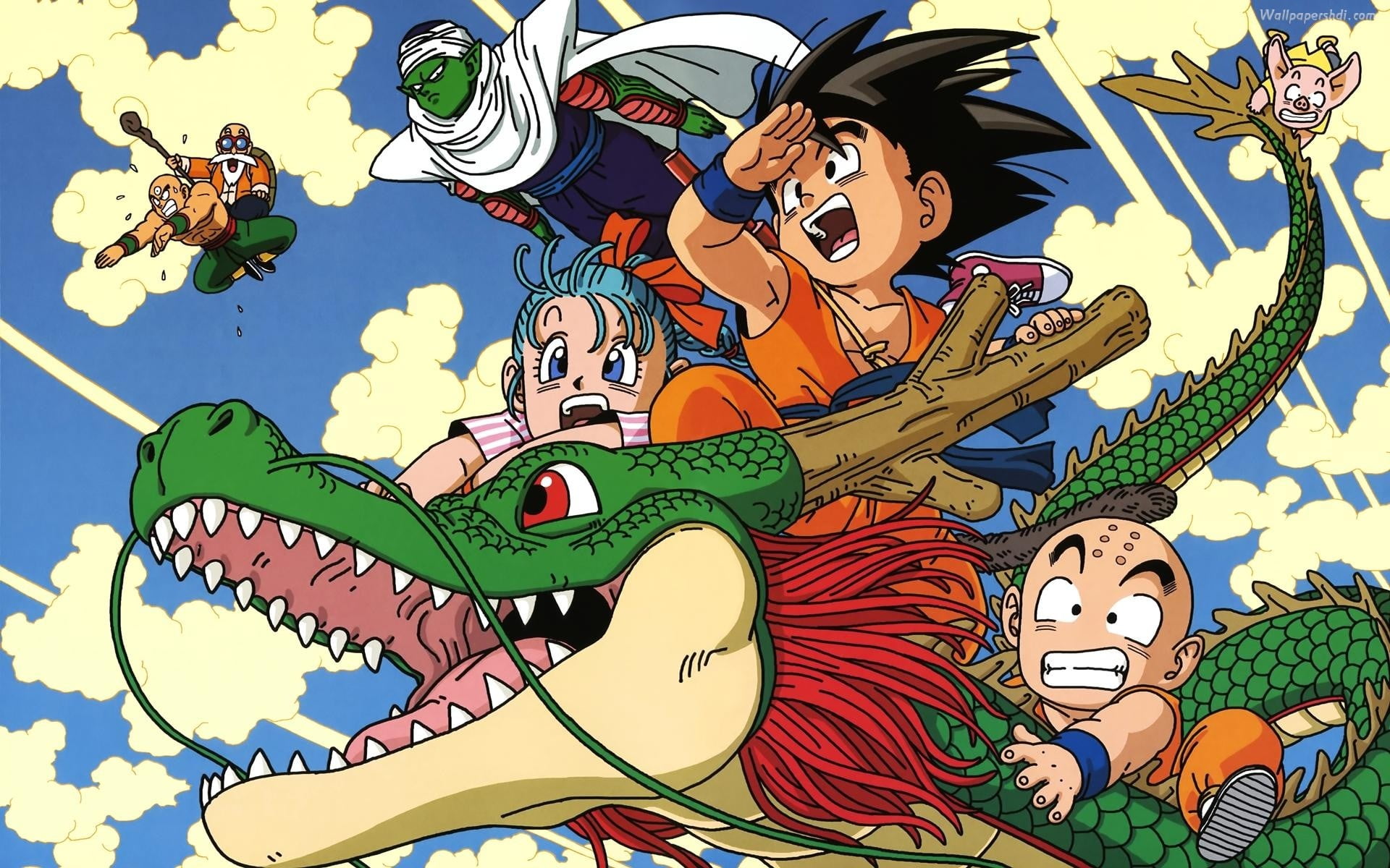 Dragon Ball Z poster, anime, Son Goku, Piccolo, Krillin, representation