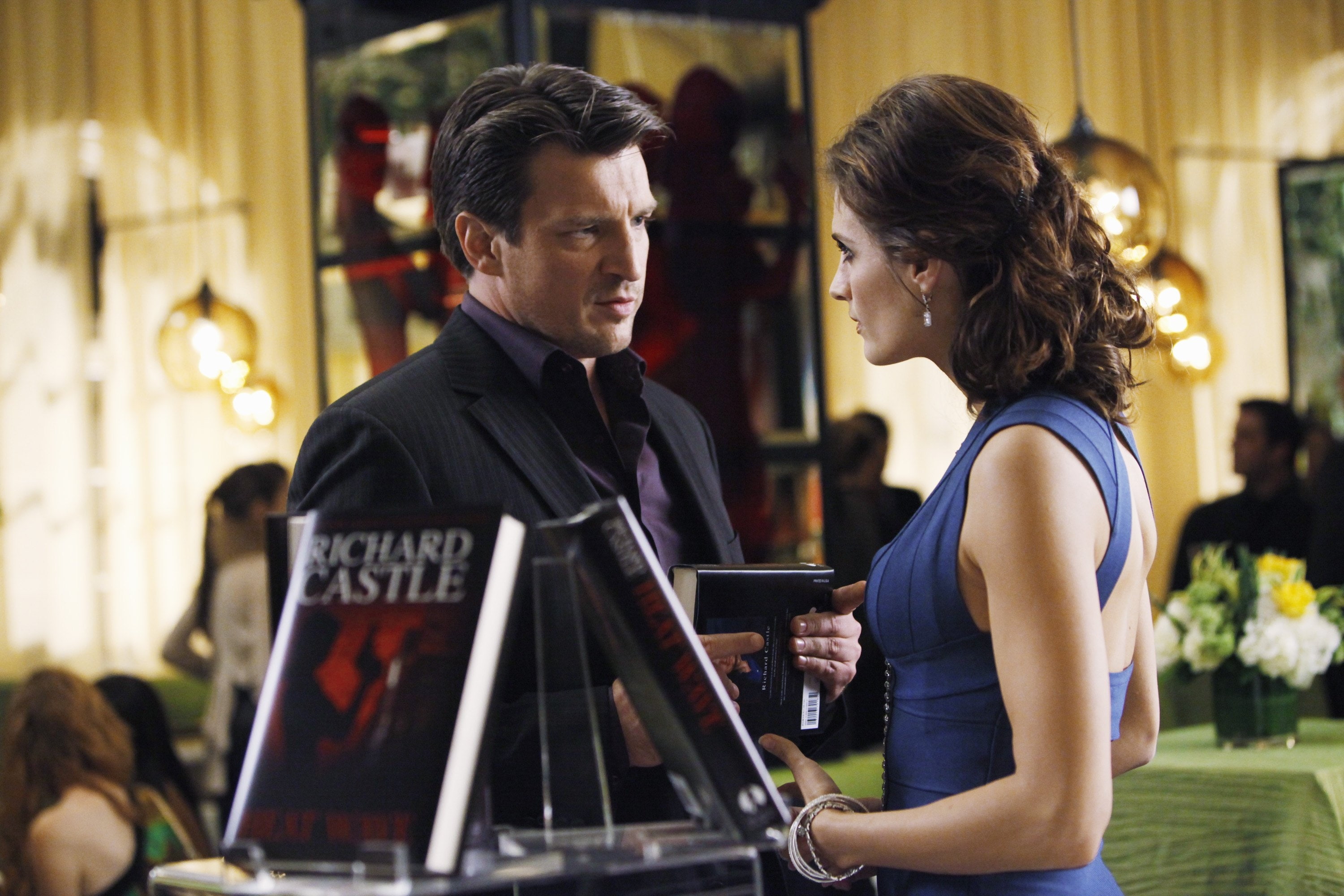 nathan fillion stana katic castle tv series 3000x2000  Entertainment TV Series HD Art