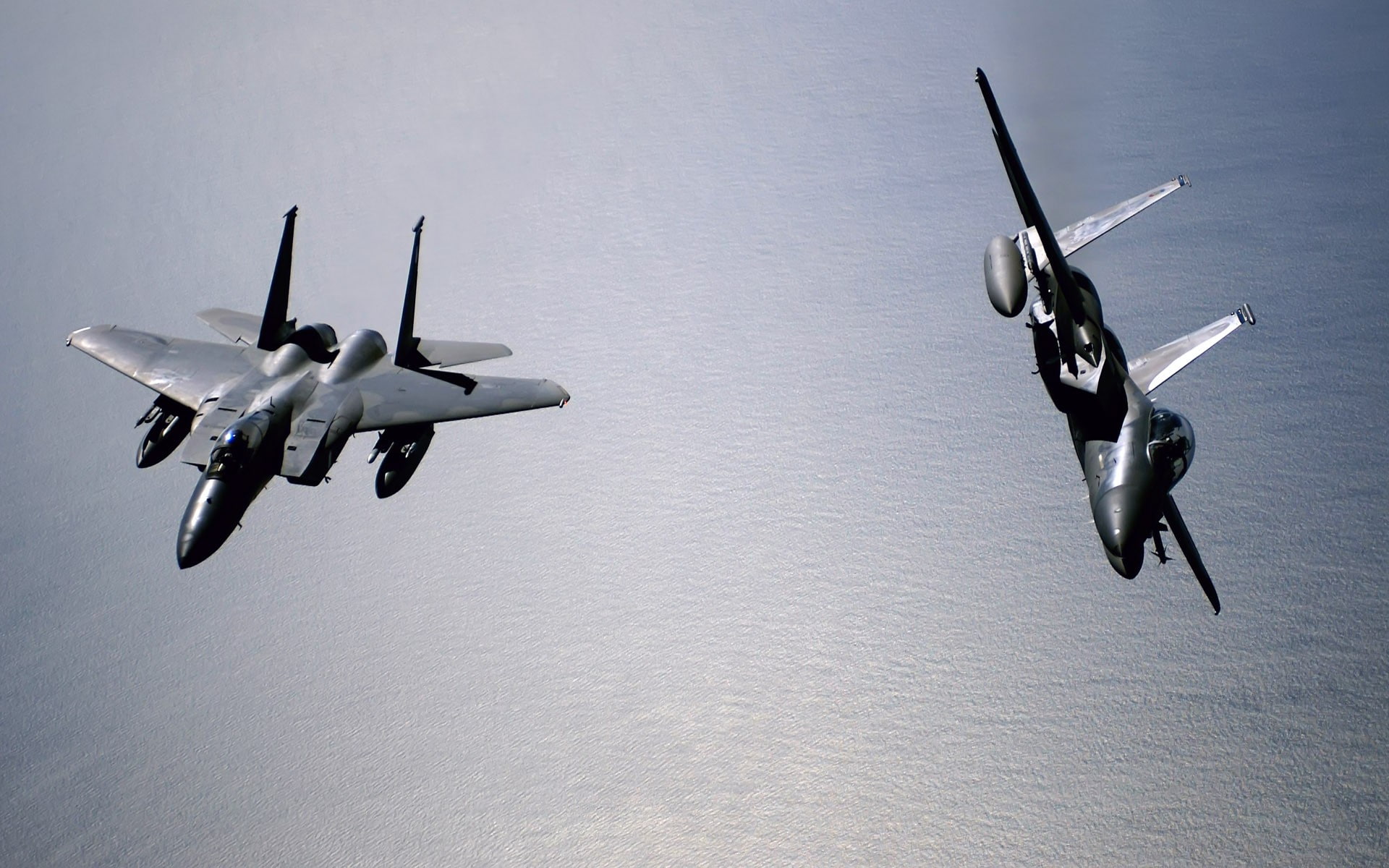 airplane, F-15 Eagle, warplanes
