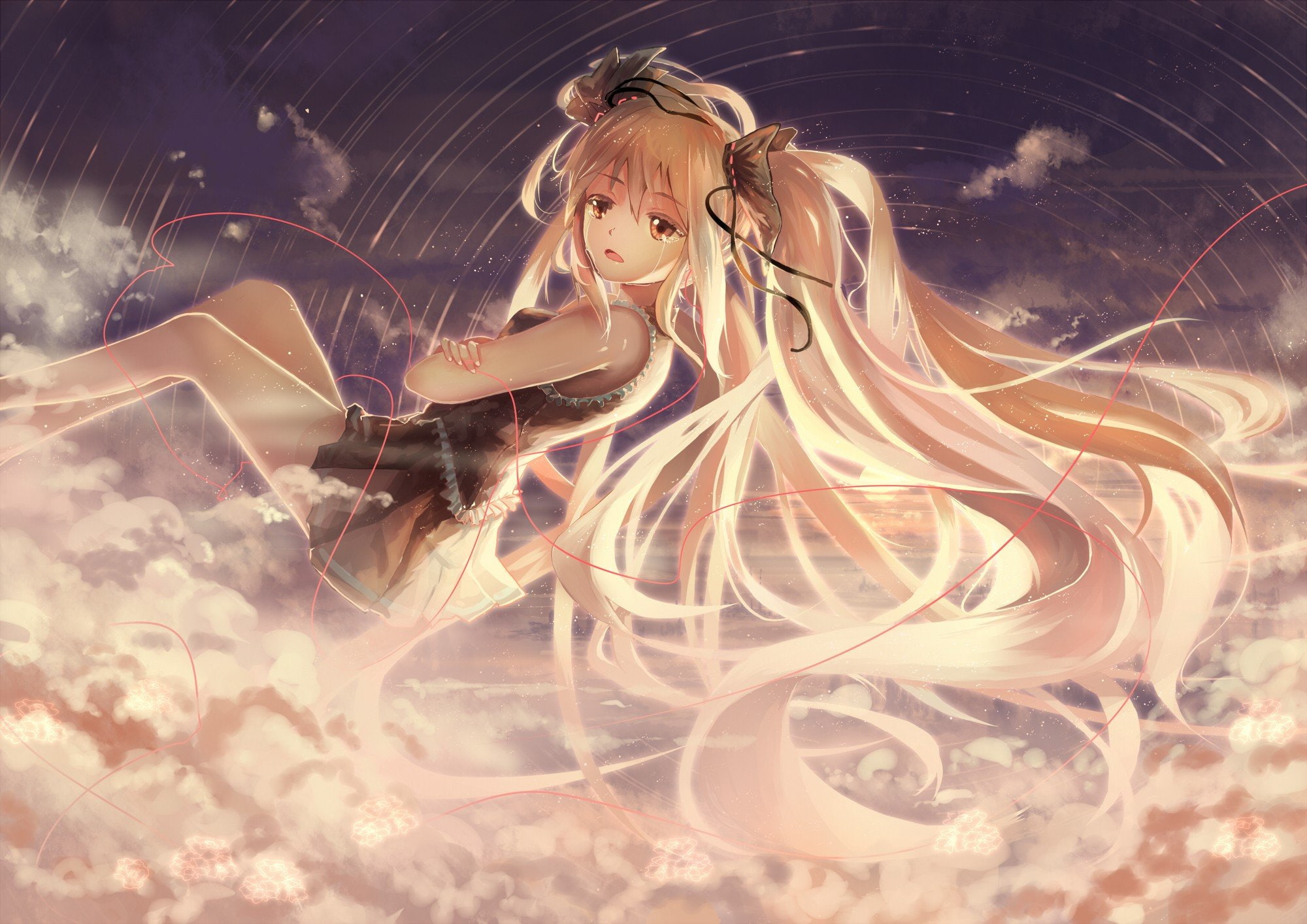 crying, twintails