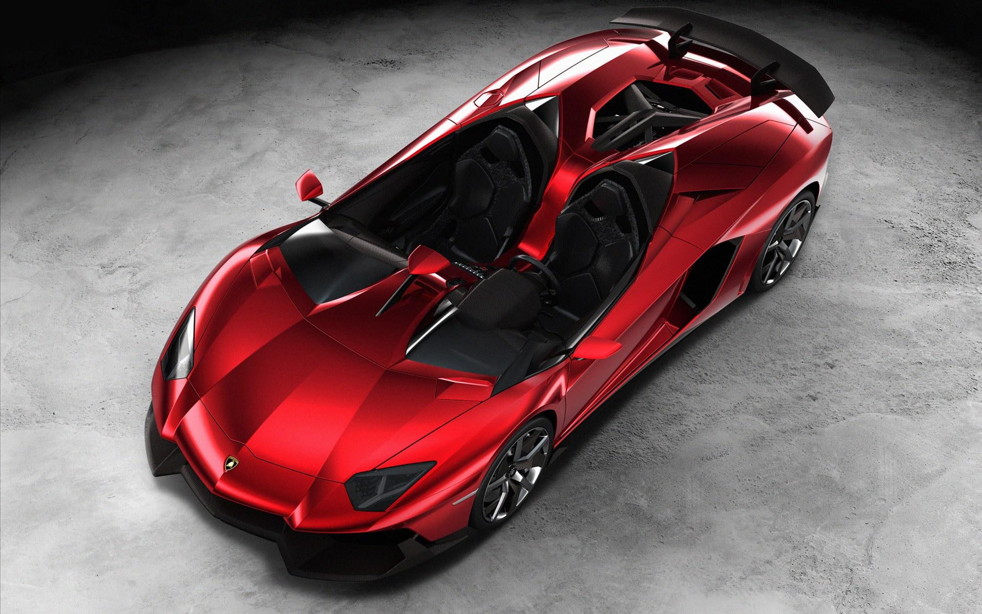 2012 Lamborghini Aventador J 3, red sports car, cars